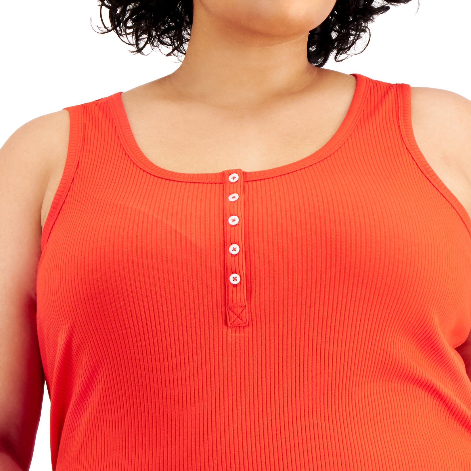Style & Co Women Plus Henley Tank