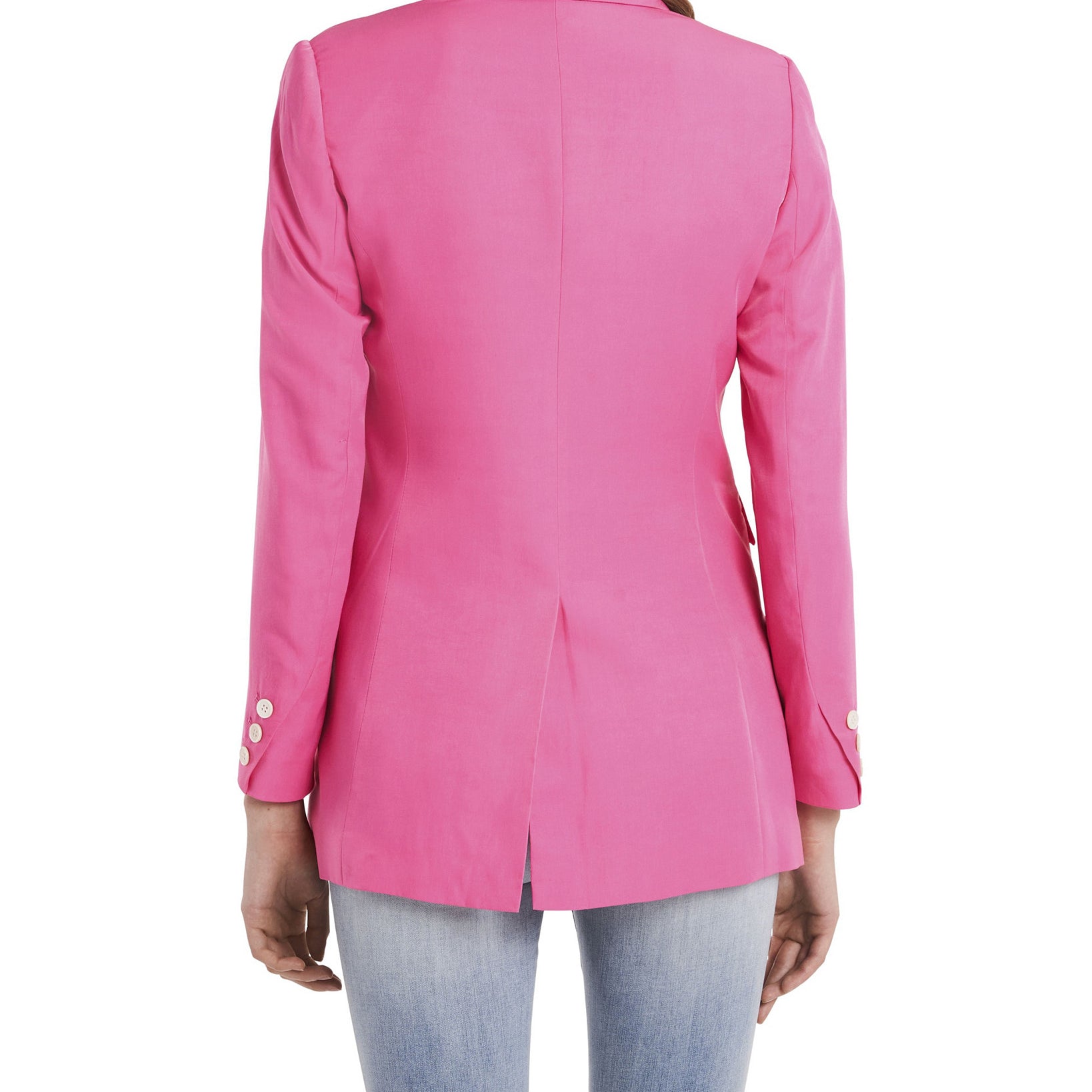 Vince Camuto Women Petite Long Sleeve Luxe CDC One Button Blazer