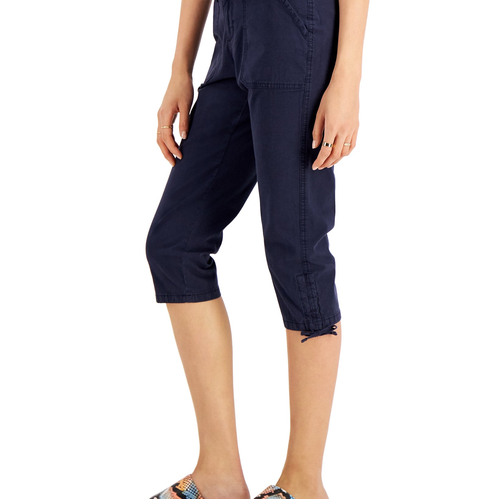 Style & Co Women Petite Utility Capri Pants