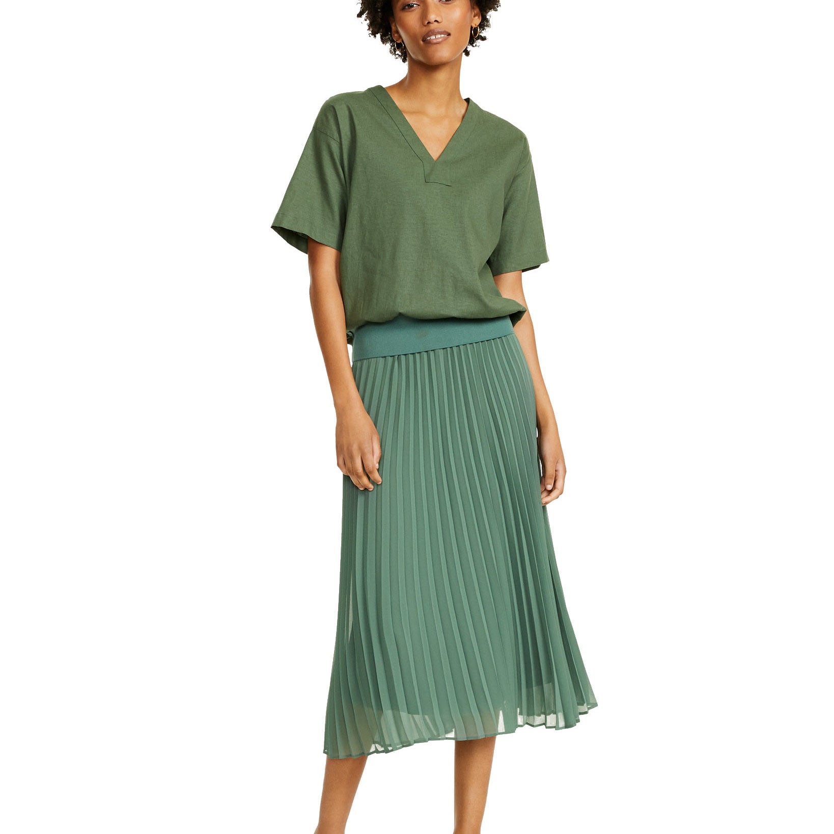 Alfani Women V Neck Gathered Top