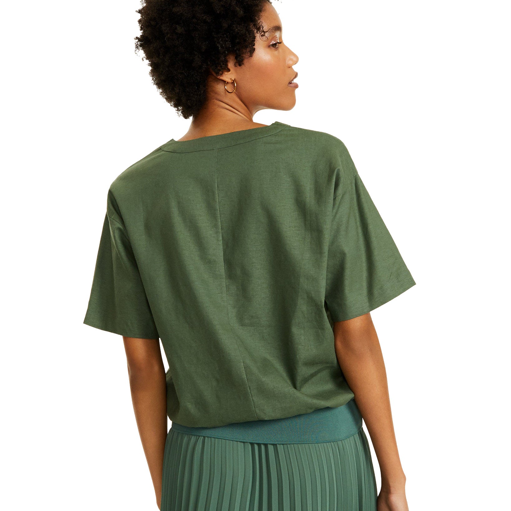 Alfani Women V Neck Gathered Top