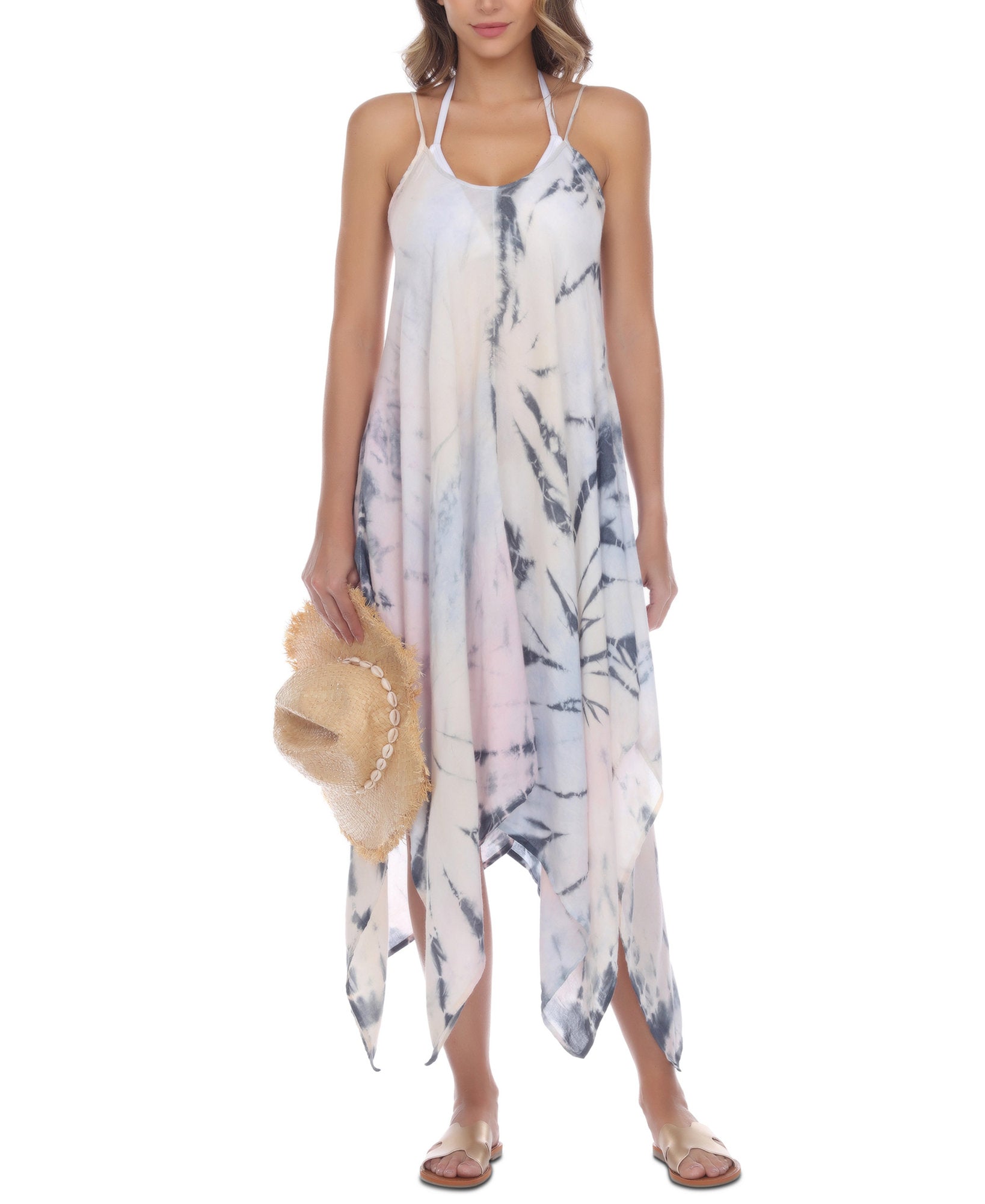 Raviya Women Tie Dye Maxi Cover Up Dress Tie Dye Multi