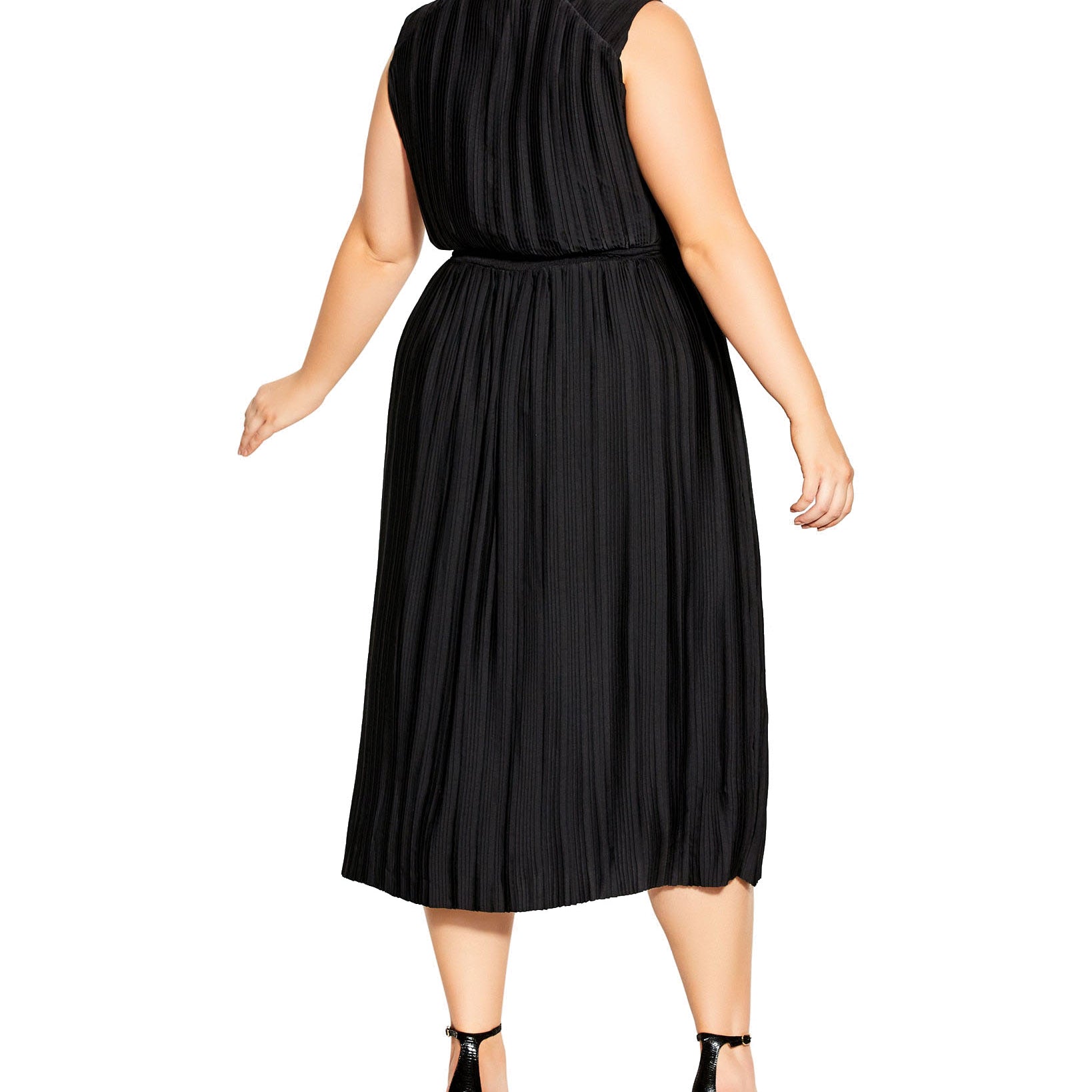 City Chic Women Plus Perfect Pleat Dress