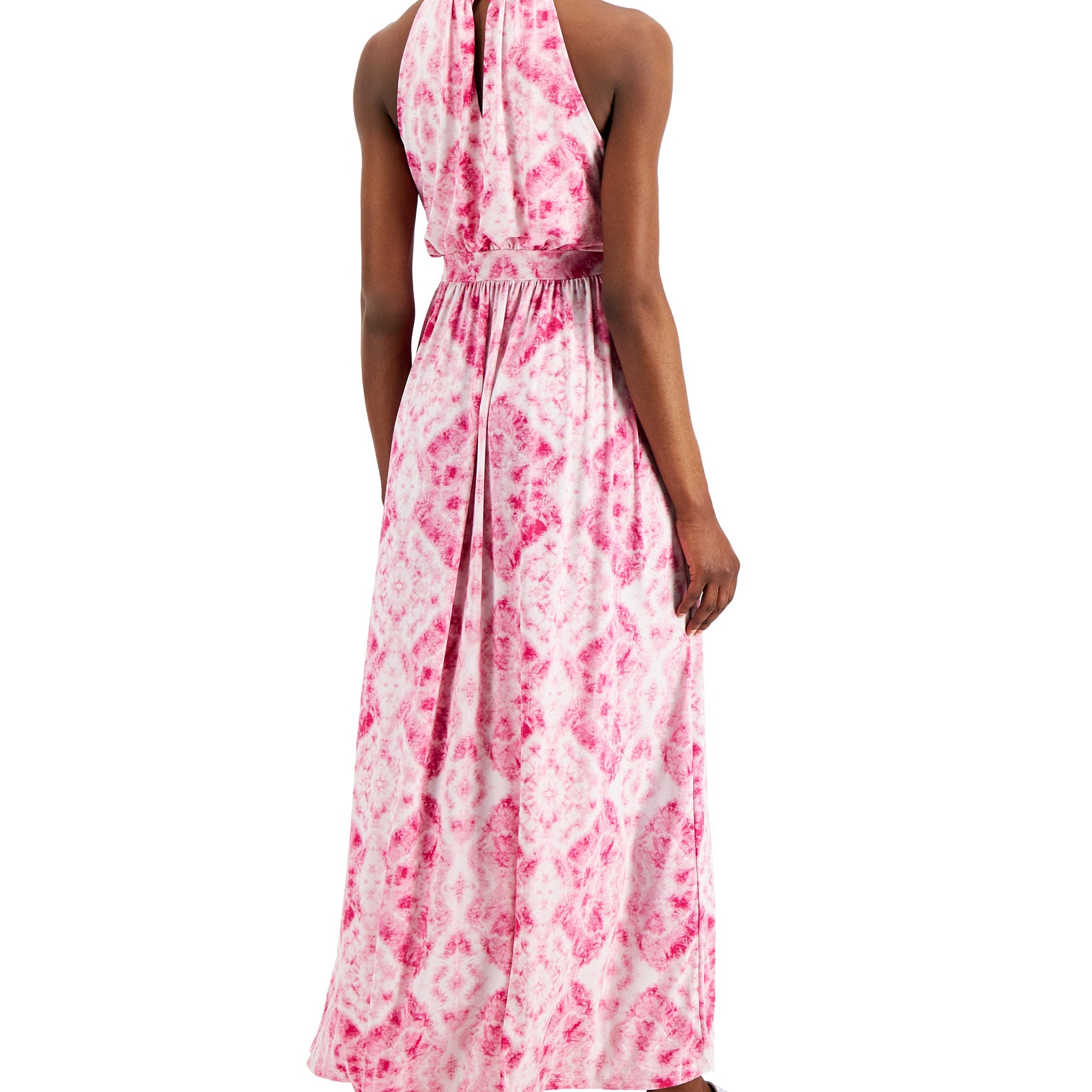 INC International Concepts Women Printed Halter Neck Maxi Dress