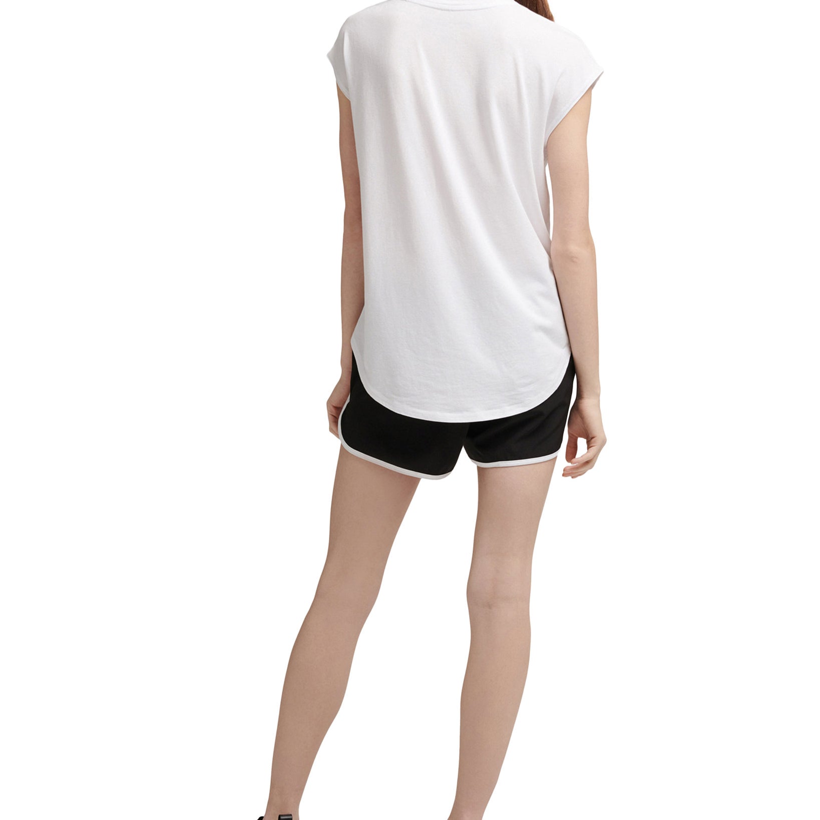 DKNY Women Rainbow Logo T Shirt