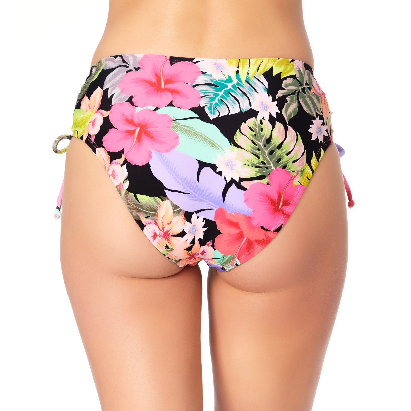 California Waves Women Floral Print High Waist Bikini Bottoms