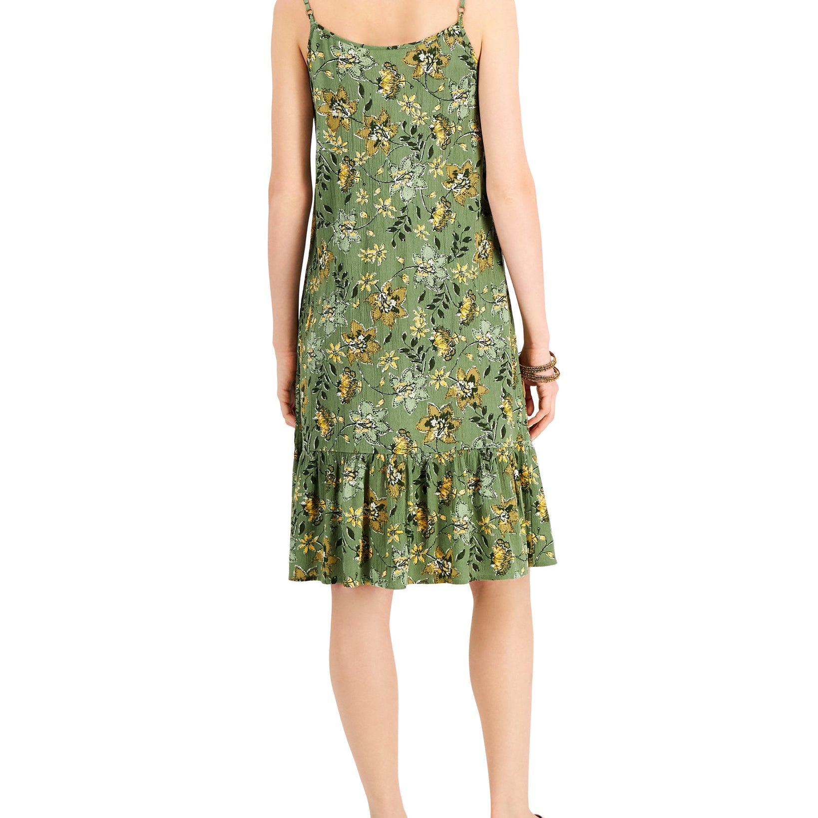 Style & Co Women Petite Floral Print Sleeveless Shift Dress