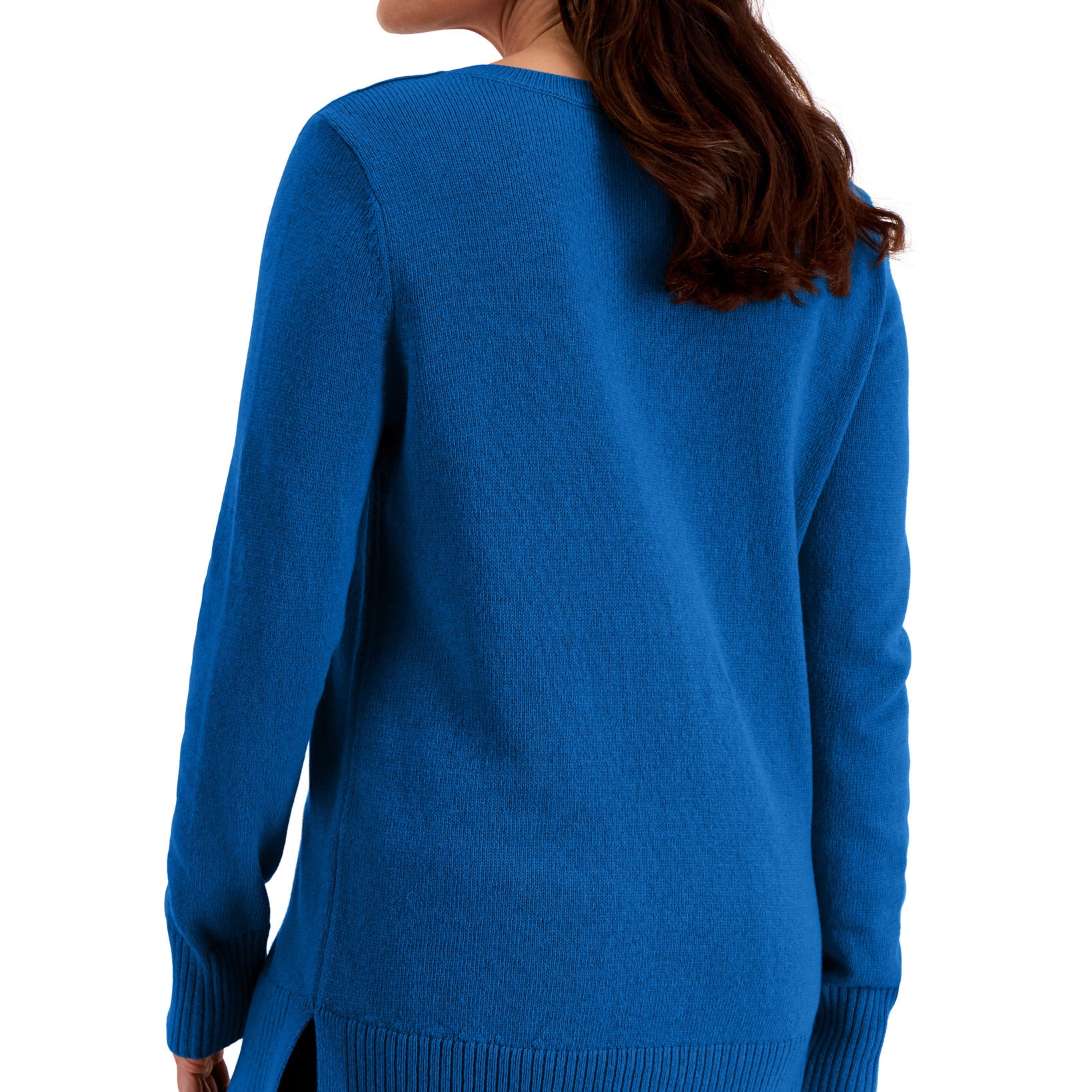 Karen Scott Women Crossover V Neck Sweater