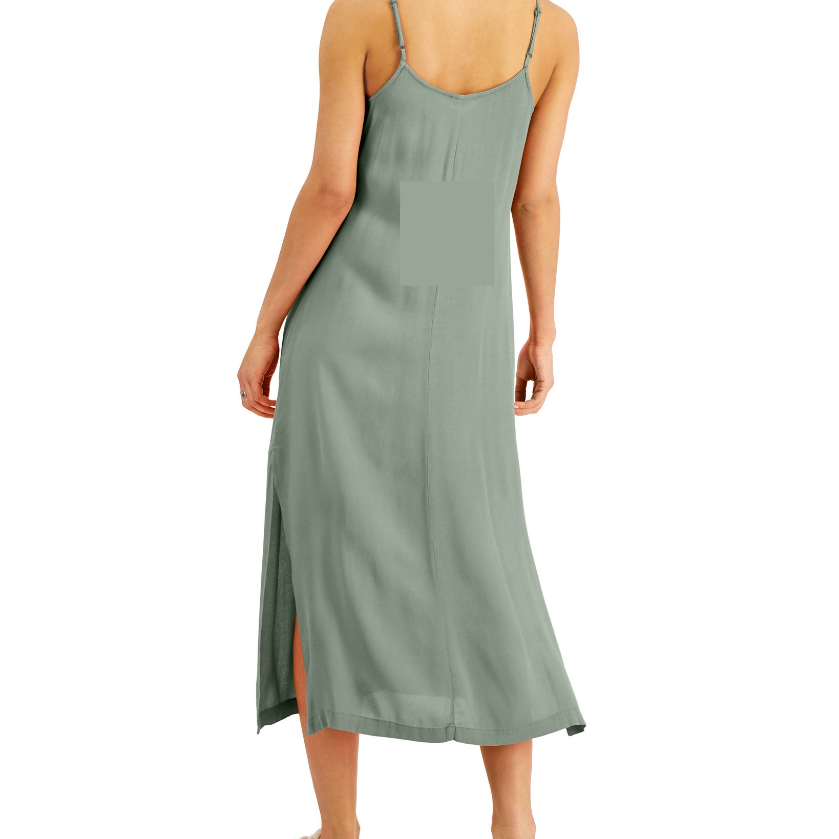Style & Co Women Petite Side Slit Slip Dress