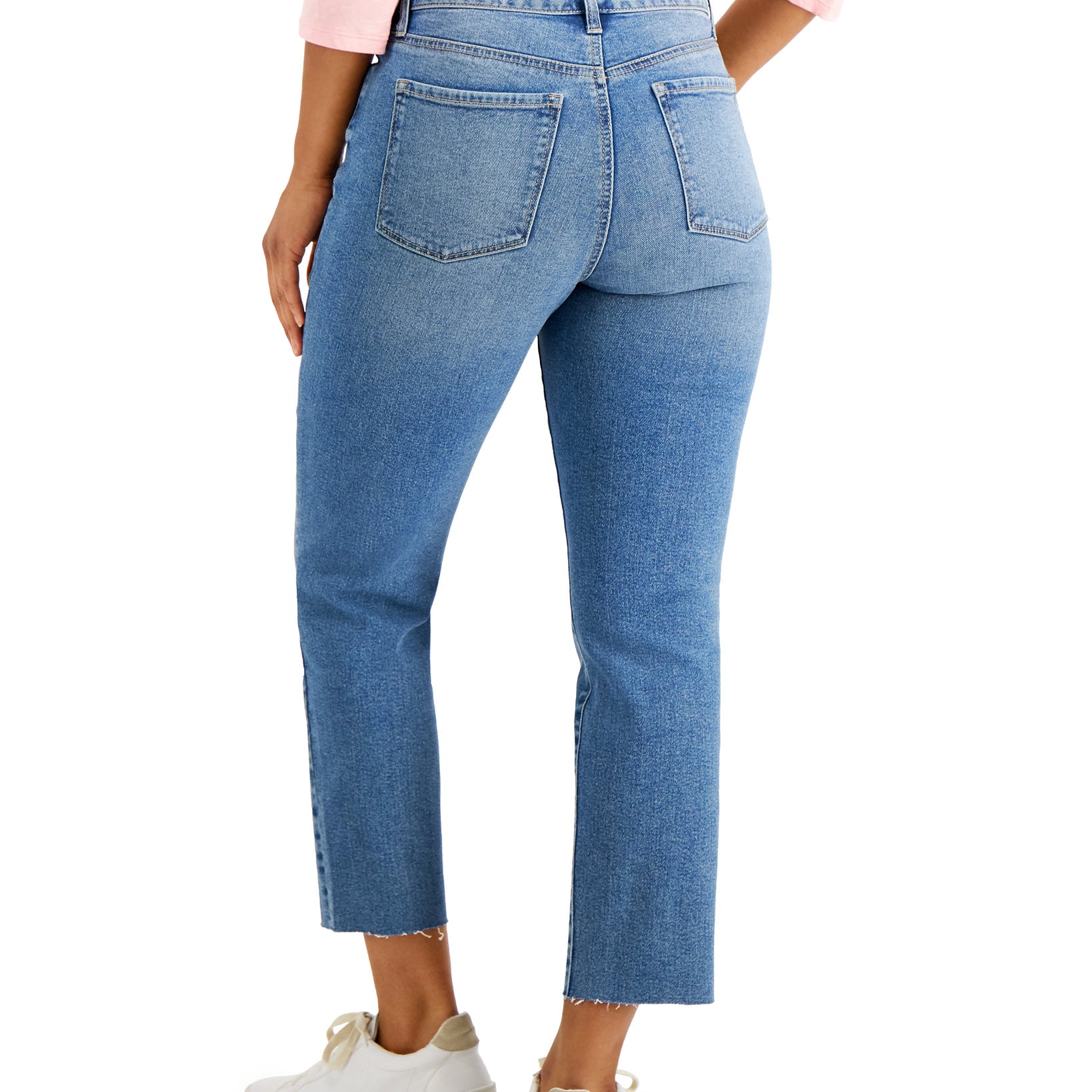Style & Co Women High Rise Straight Crop Jeans