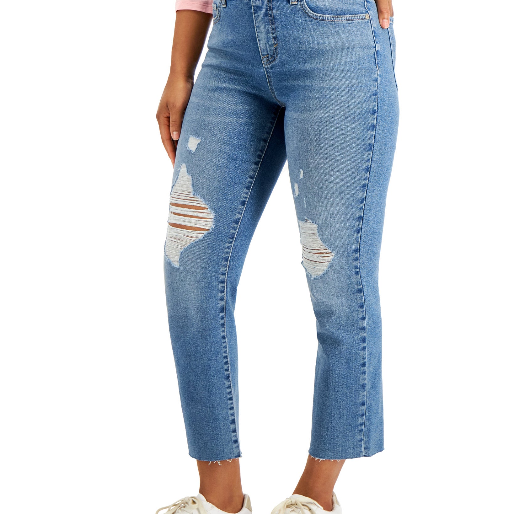 Style & Co Women High Rise Straight Crop Jeans