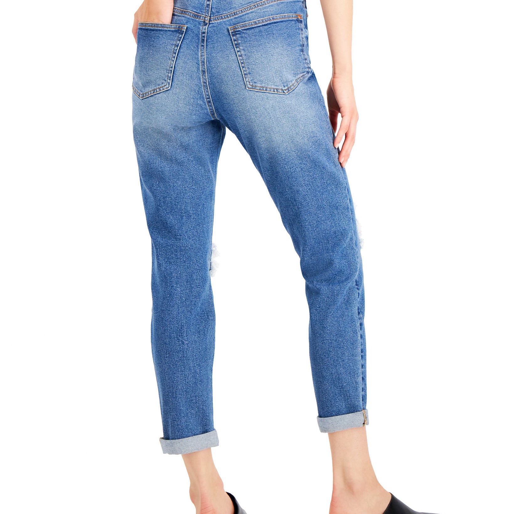 Celebrity Pink Women Ripped Mom Jeans Falot