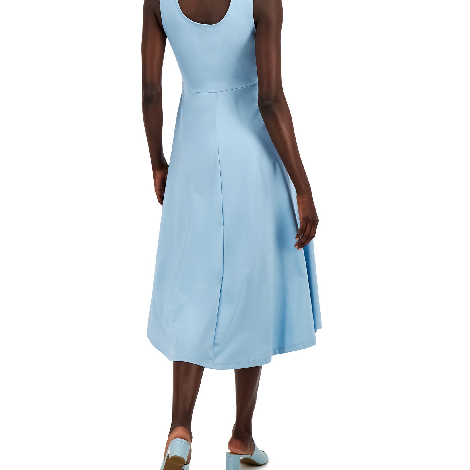 Alfani Women Petite V Neck Midi Dress
