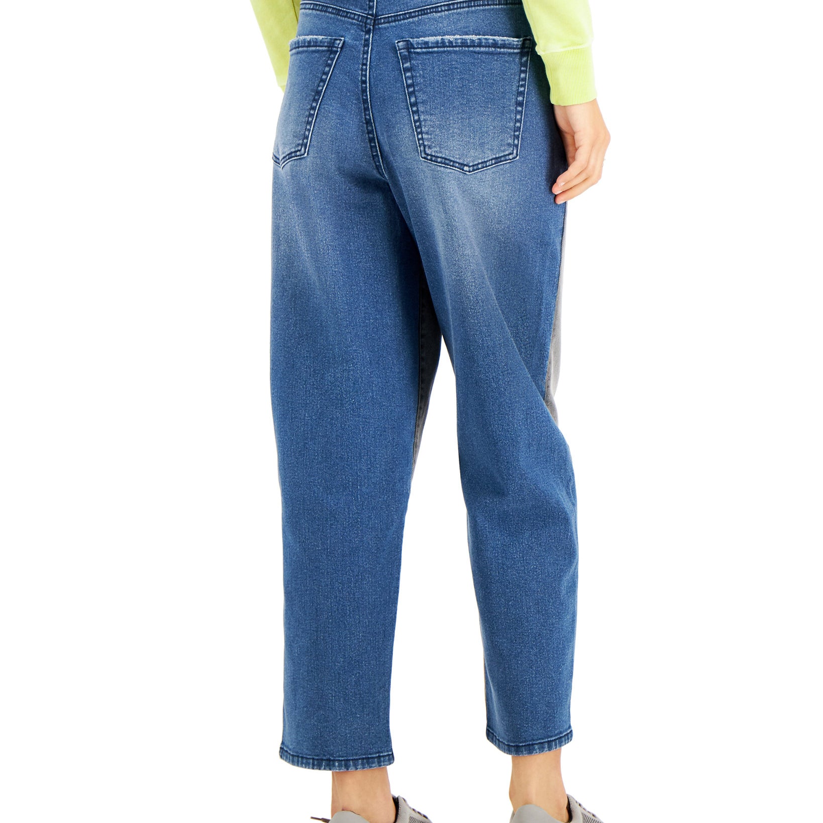 Style & Co Women Two Tone Classic Curved Leg Denim Jeans