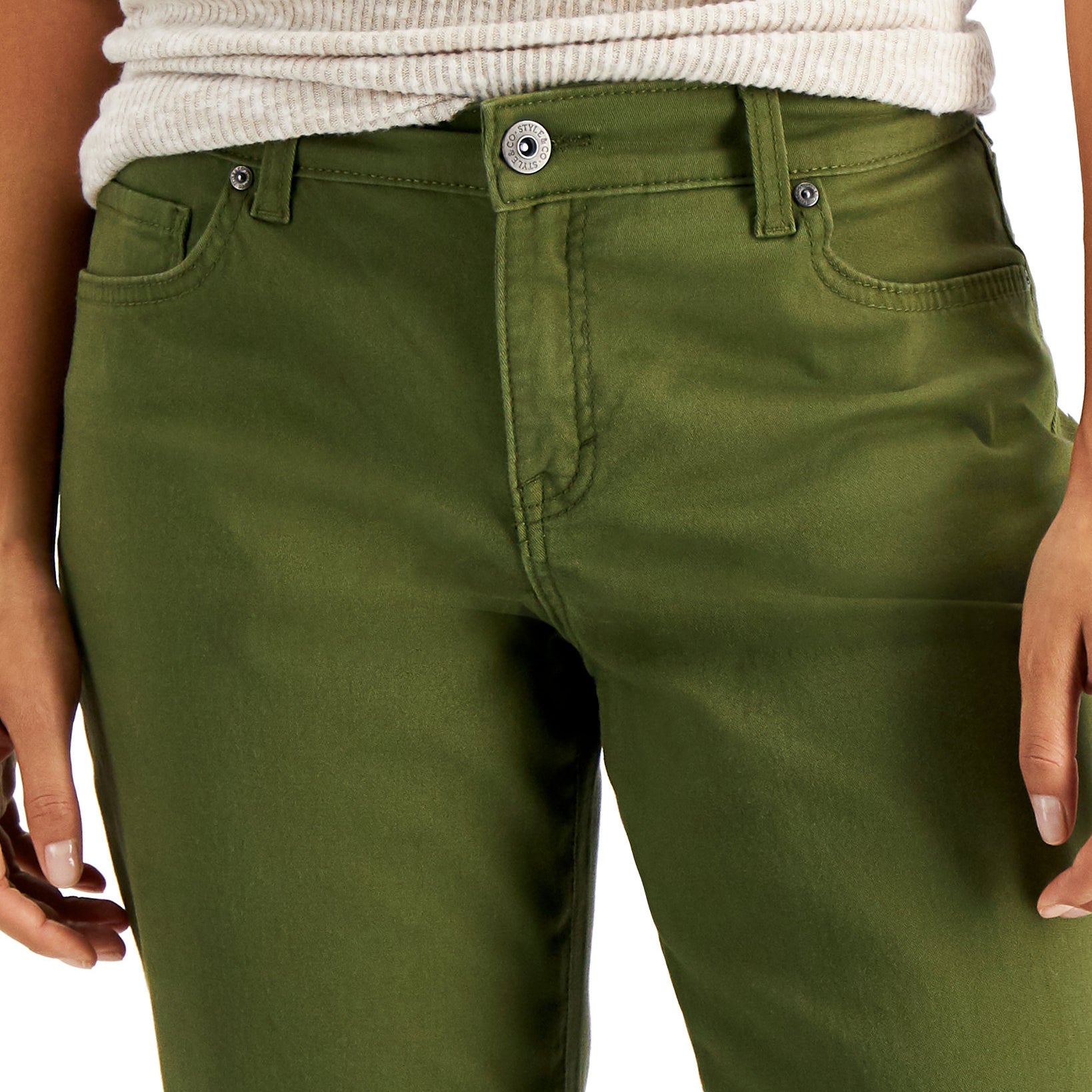 Style & Co Women Curvy Capri Jeans
