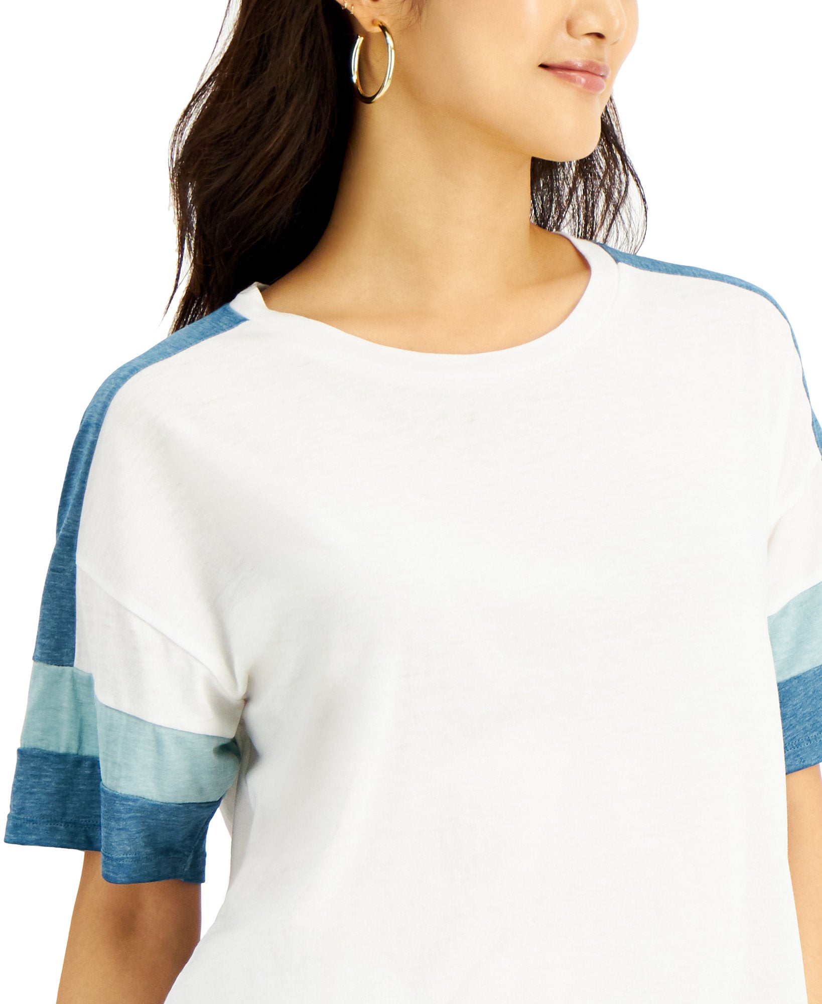 Hippie Rose Juniors Colorblocked T Shirt