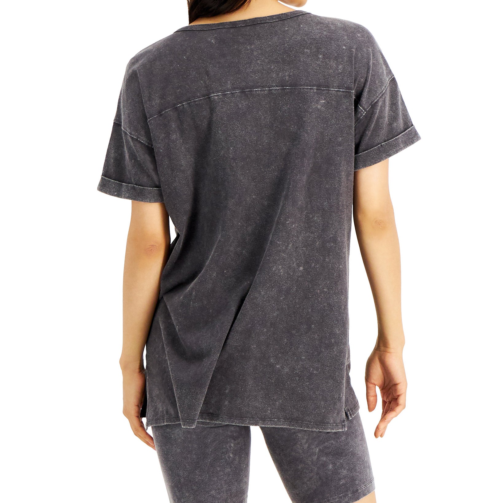 Hippie Rose Women Mineral Wash T Shirt