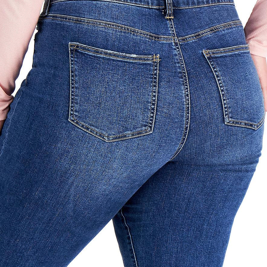 Celebrity Pink Women Plus Trendy Ripped Girlfriend Jeans