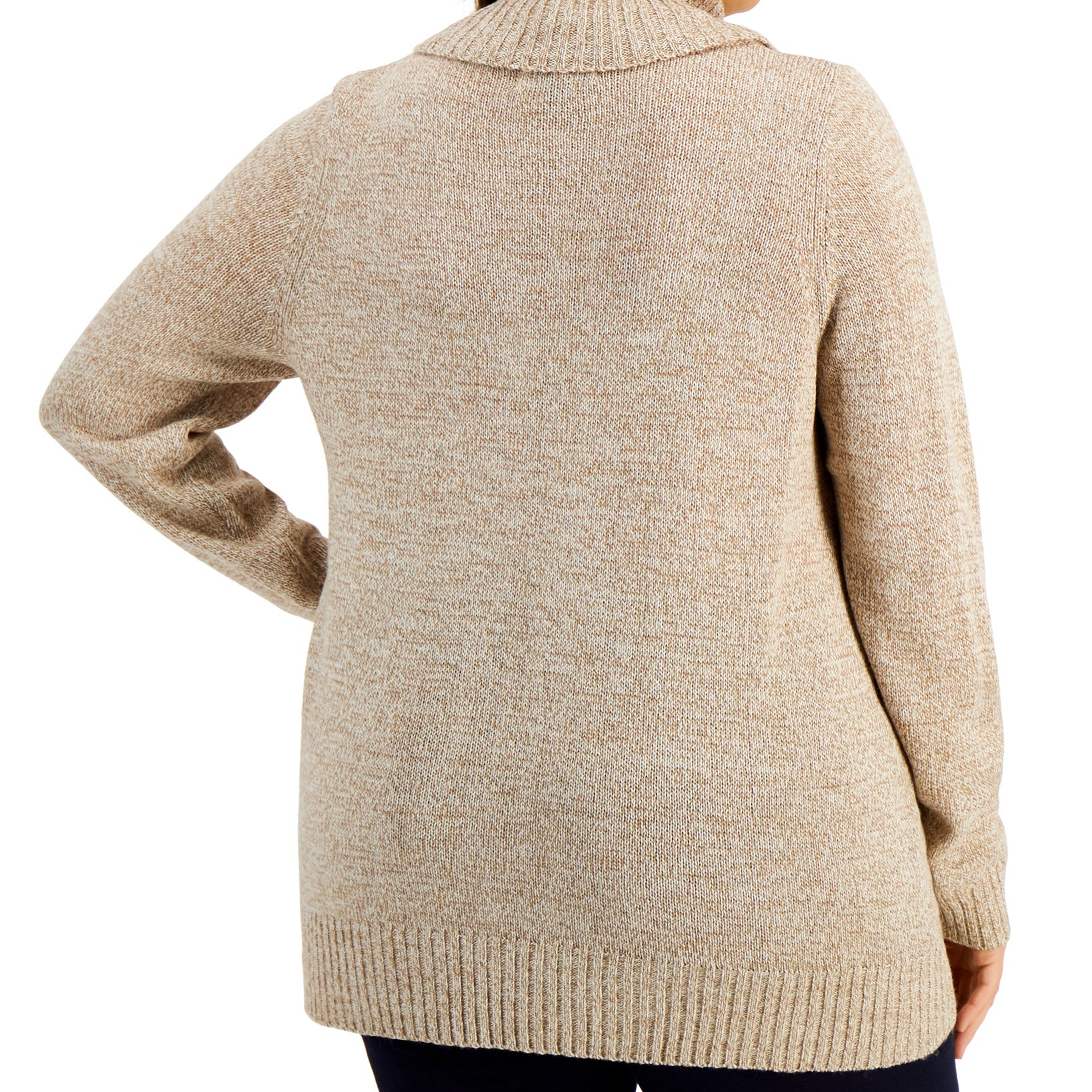 Karen Scott Women Plus Cowlneck Sweater
