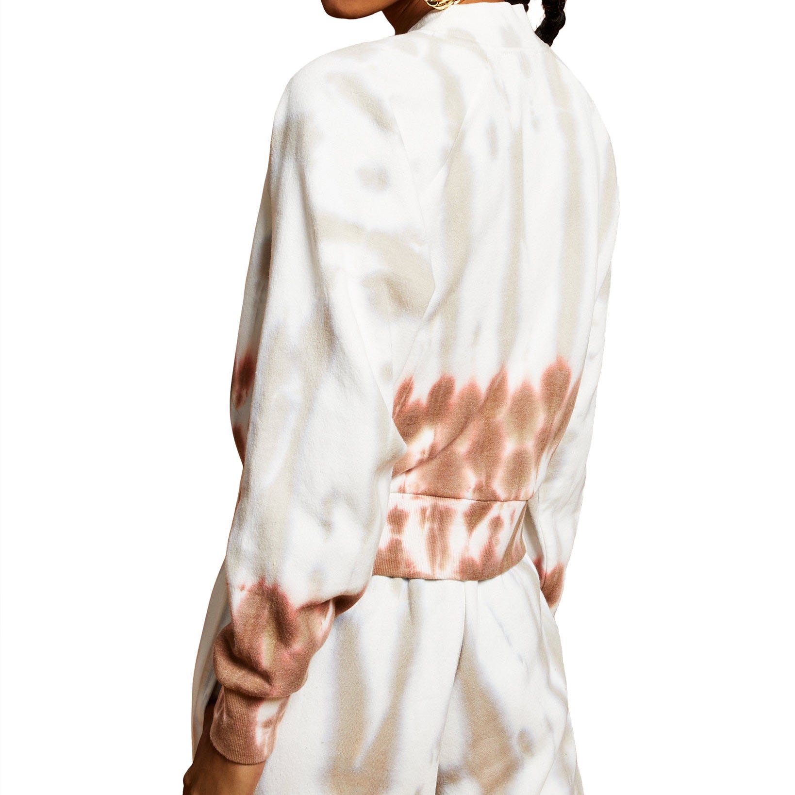 And Now This Women Mock Neck Cropped Sweatshirt