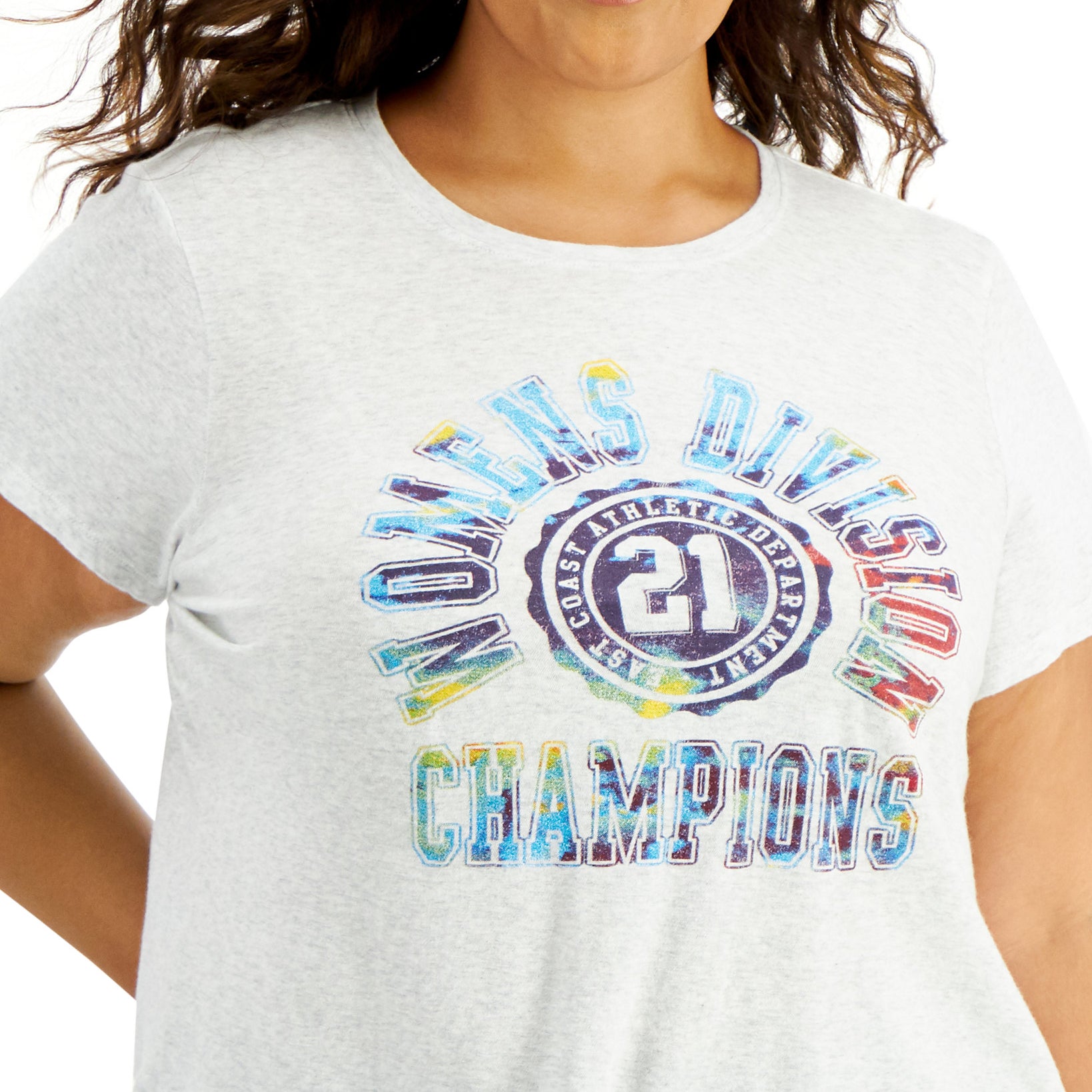 Style & Co Women Plus Cotton Graphic Print T Shirt