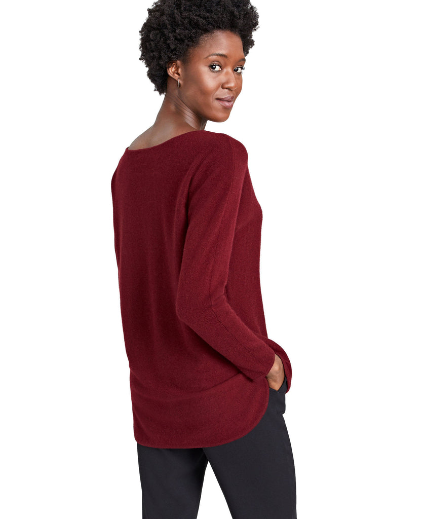 Charter Club Women Petite 100% Cashmere Shirttail Sweater