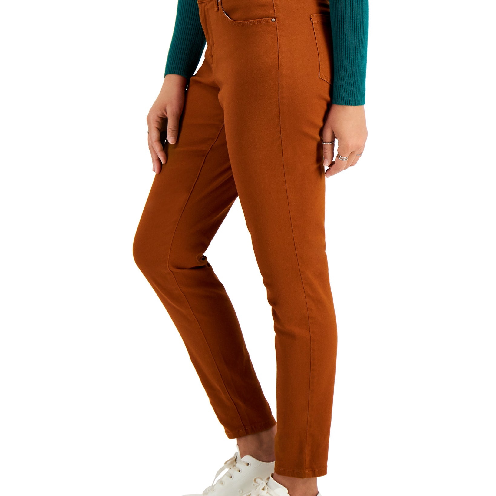 Style & Co Women Solid Tapered Leg Jeans