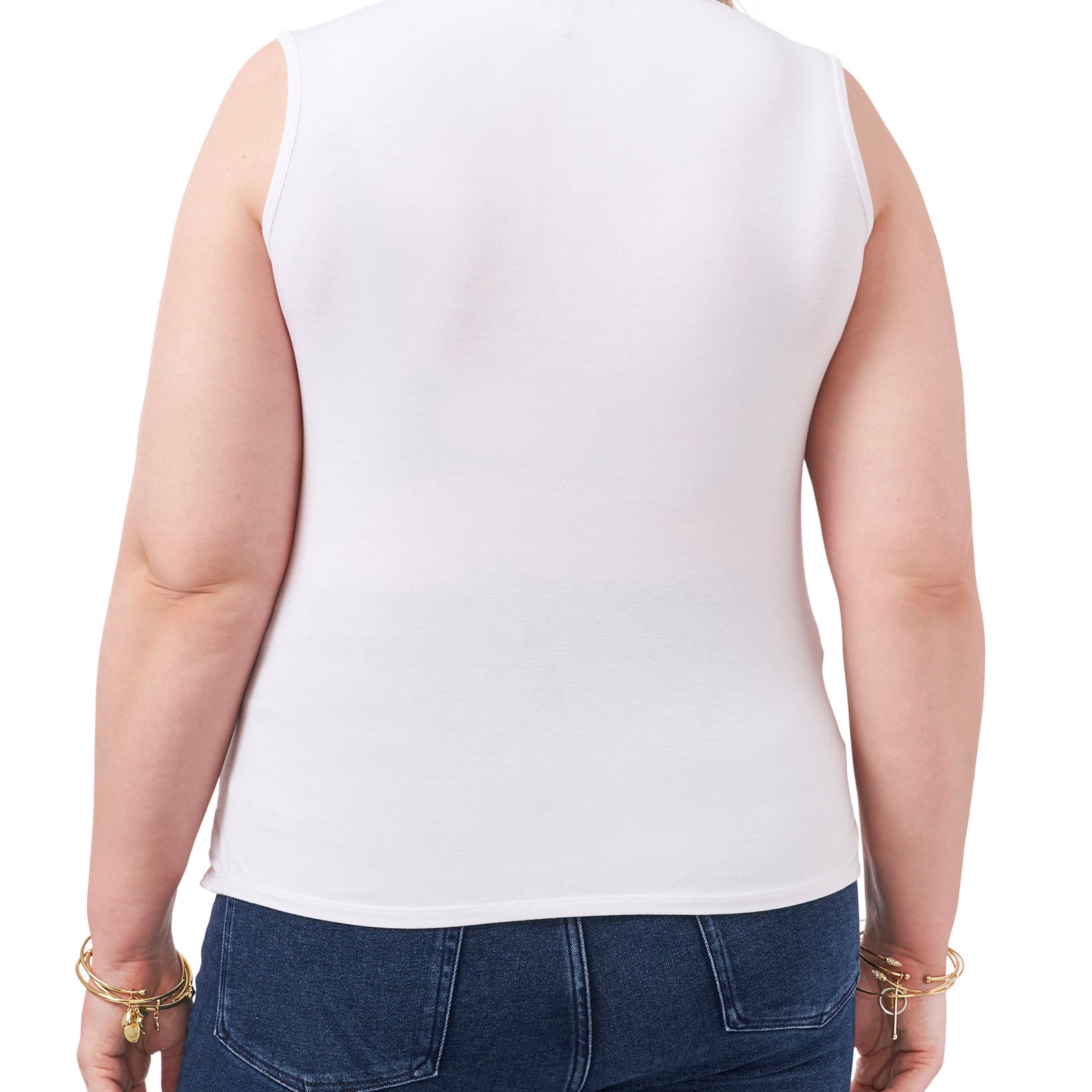 1.STATE Women Plus Cross Front Top