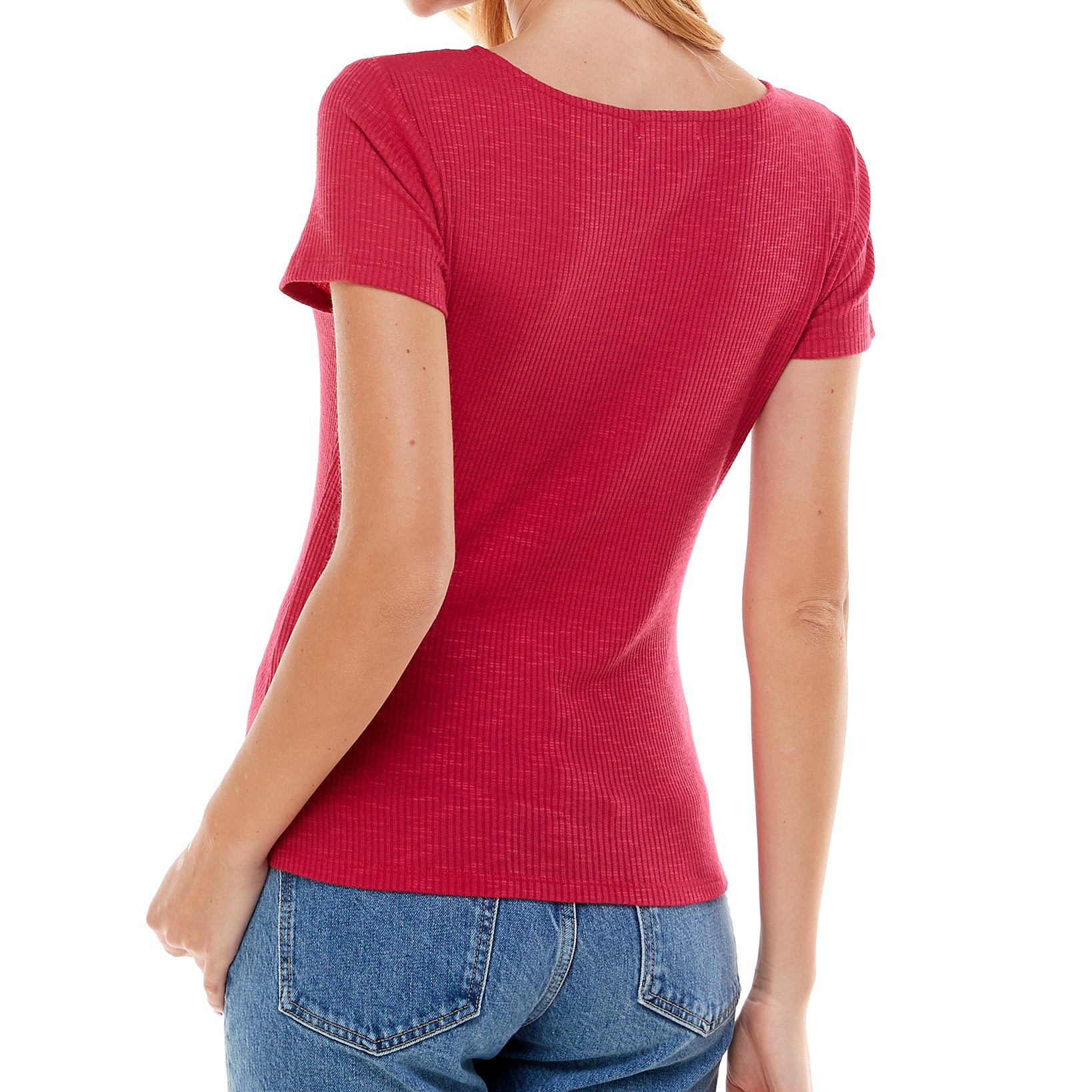 Ultra Flirt Women Ruched Front Top