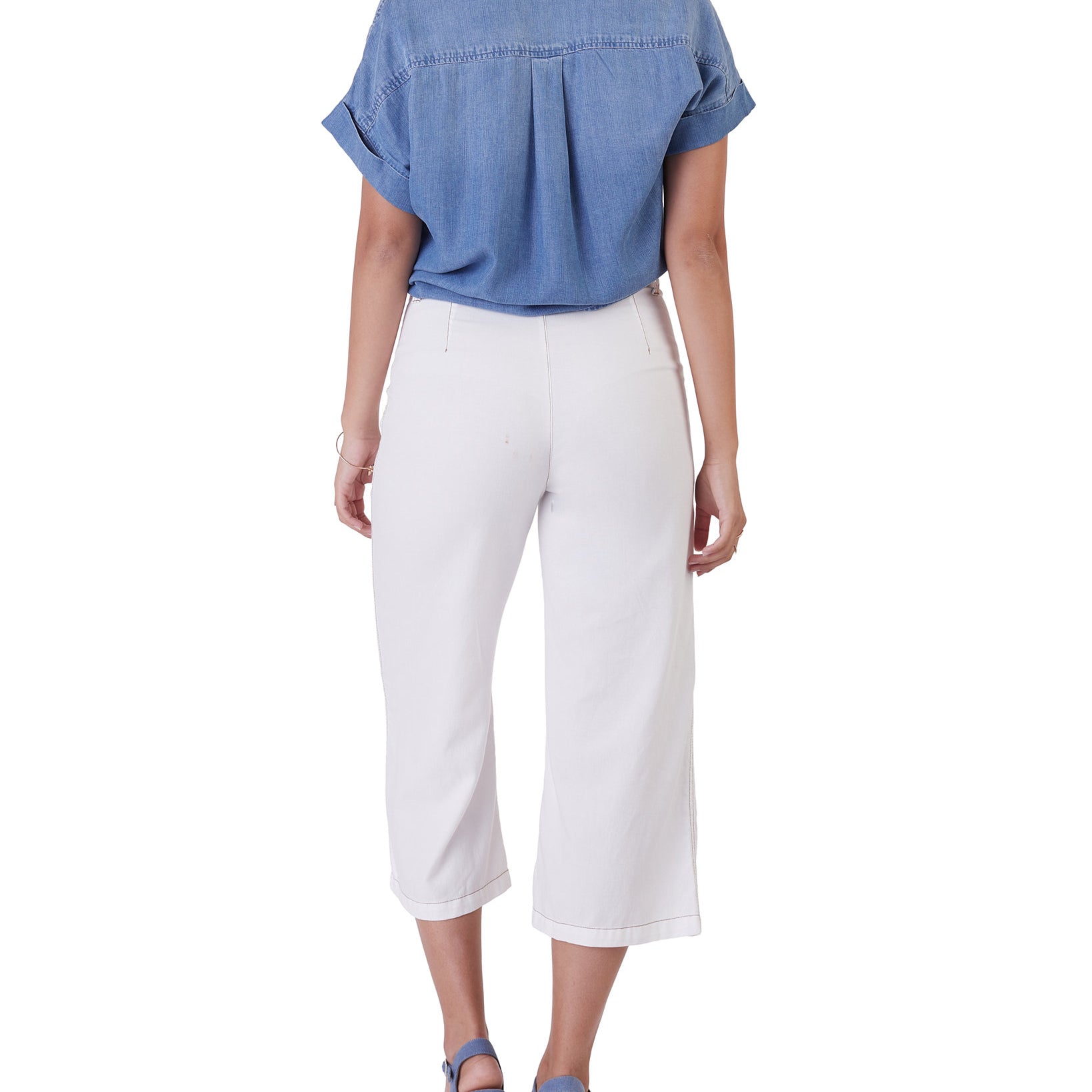 Black Tape Women Tie Front Button Front Shirt