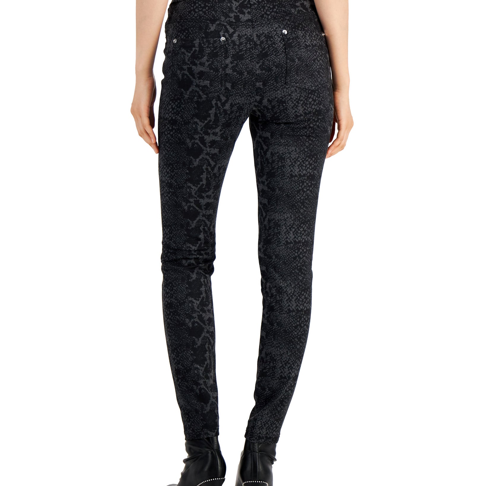 Soho Apparel Ltd Women Printed Pull On Ponté Knit Pants