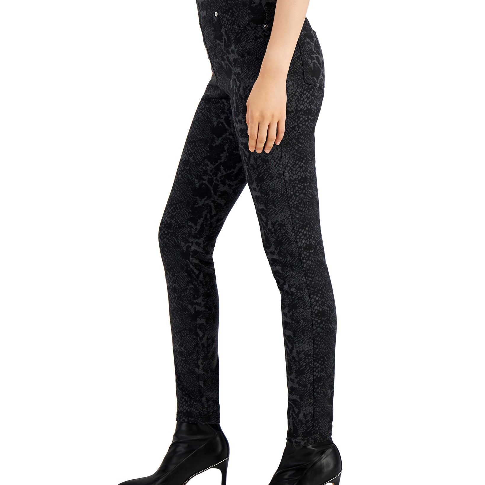 Soho Apparel Ltd Women Printed Pull On Ponté Knit Pants