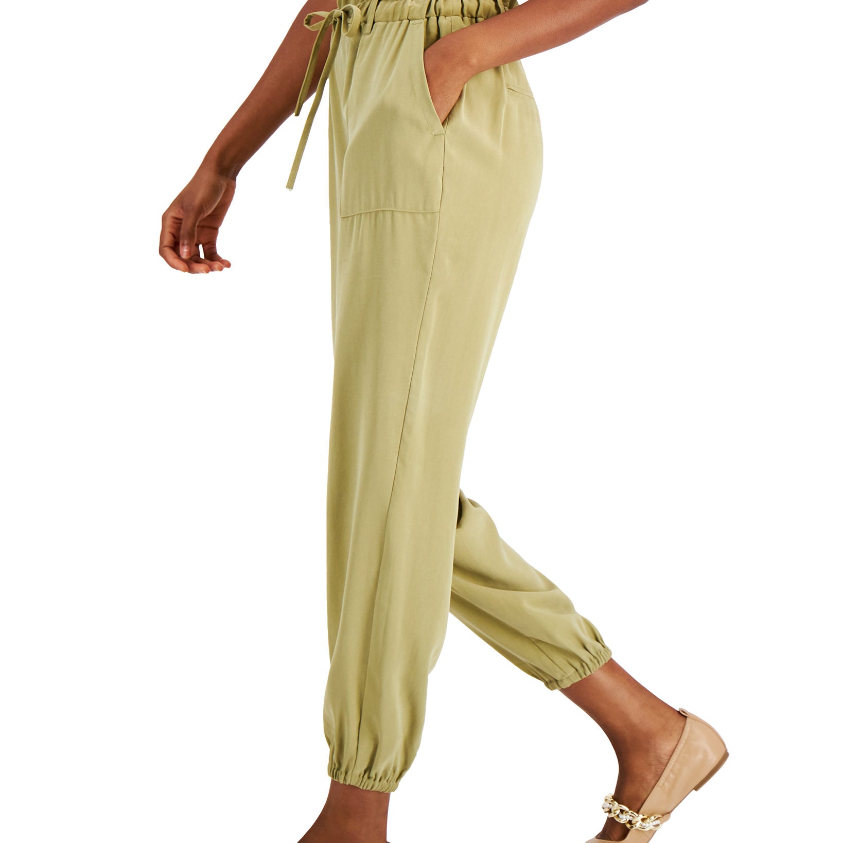 INC International Concepts Women Drawstring Waist Jogger Pants