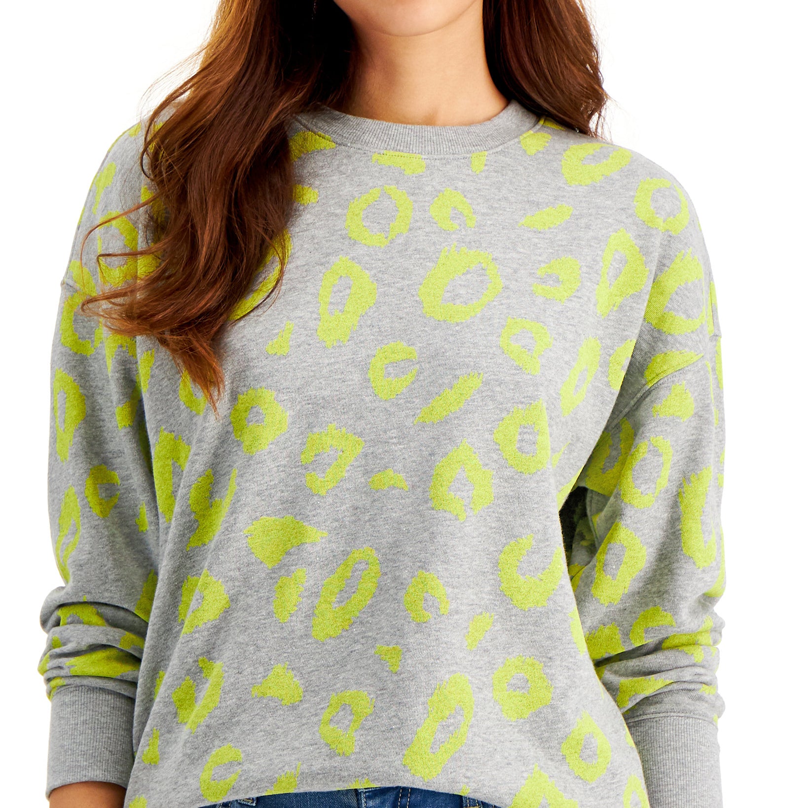 Style & Co Women Animal Print Sweatshirt