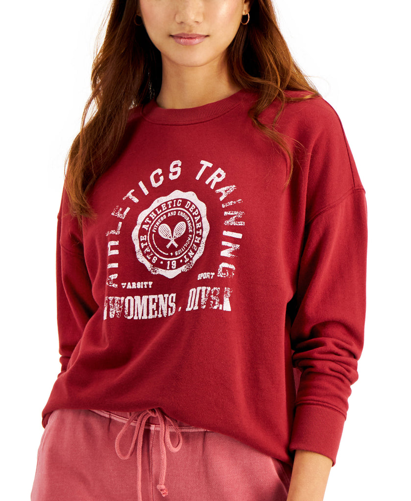 Style & Co Women Graphic Crewneck Sweatshirt