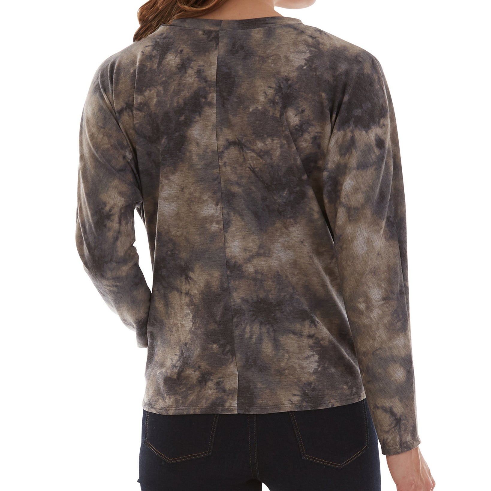 BCX Women Tie Dyed Knot Waist Top