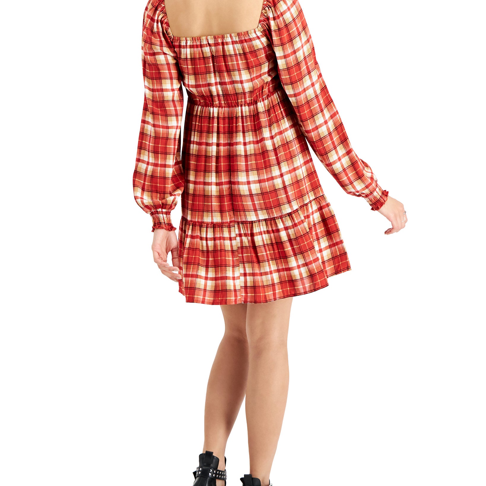 Love, Fire Women Smocked Tiered Dress