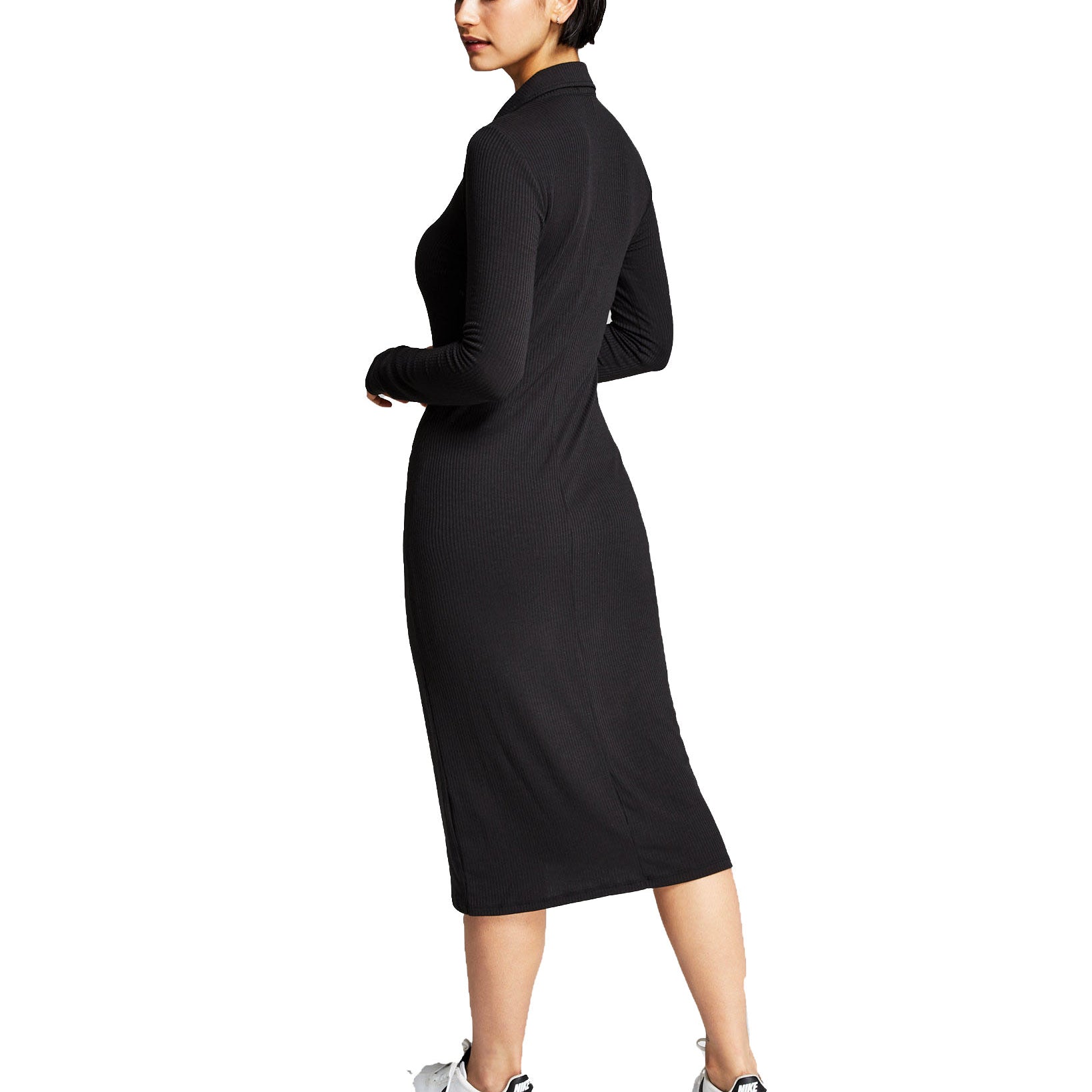 And Now This Women Ribbed Polo Midi Dress