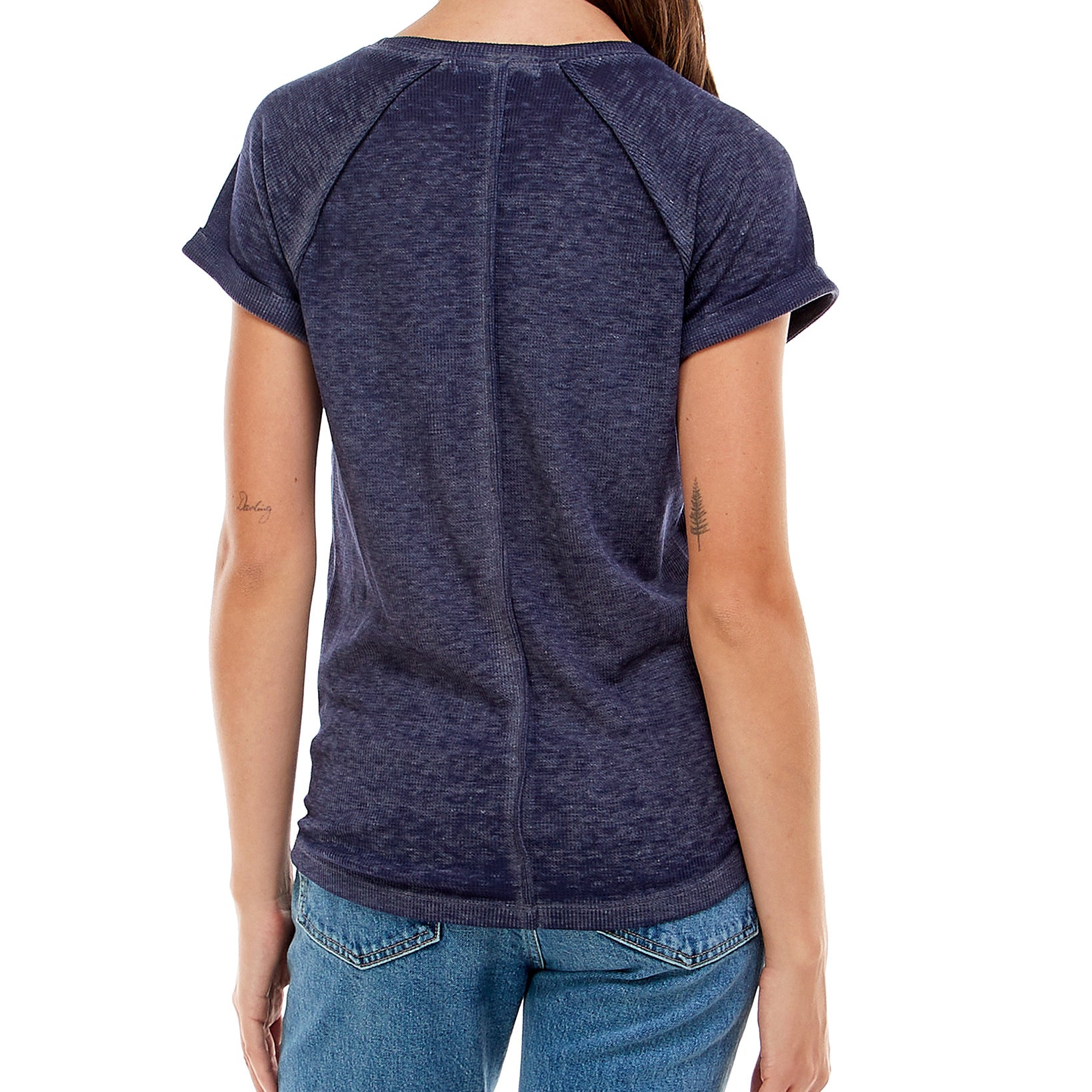 Crave Fame Women Knot Hem T Shirt