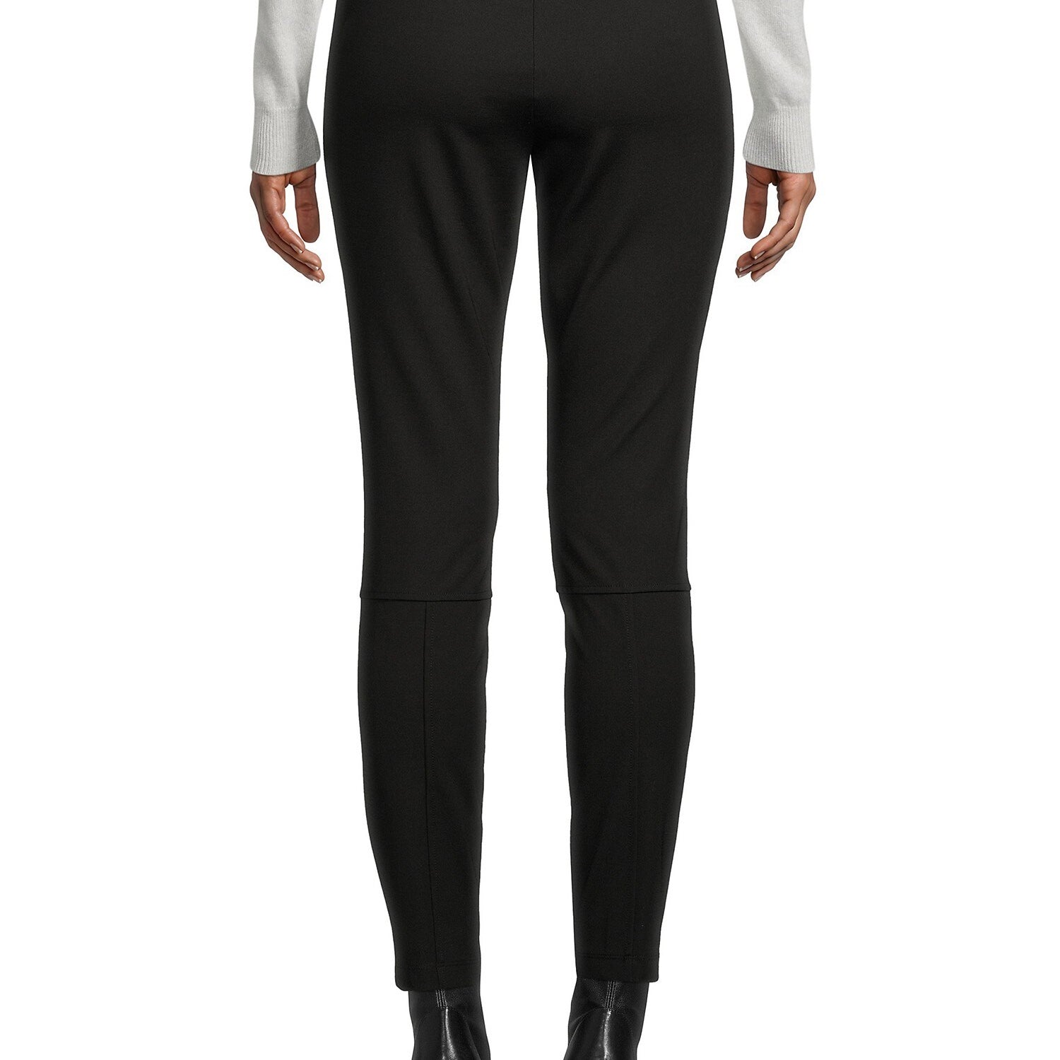 Karl Lagerfeld Paris Women Cool Compress Moto Pants Black