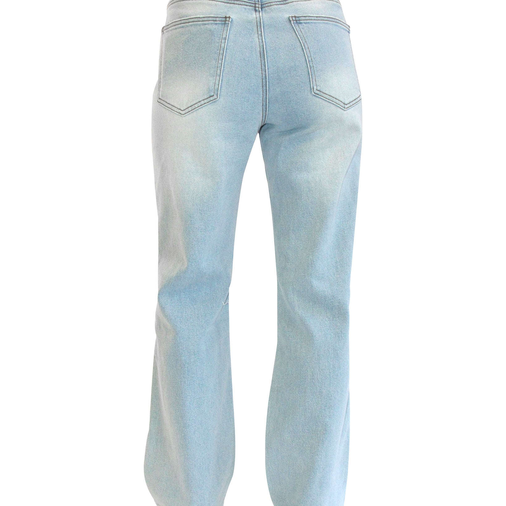 Almost Famous Women Ripped 90s Wide Leg Jeans