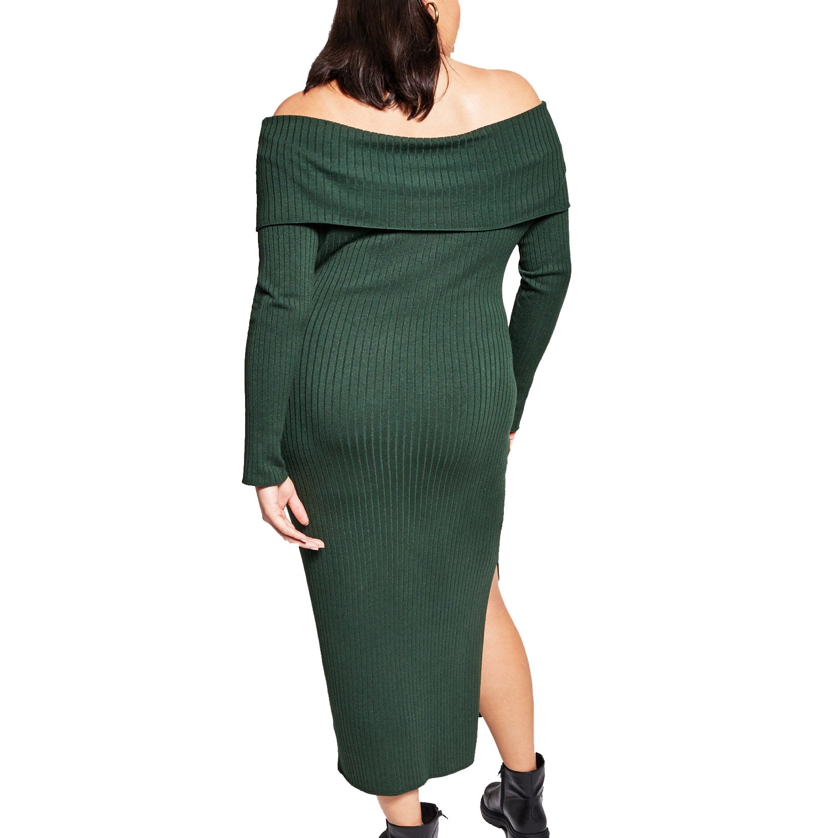 INC International Concepts Women Plus Jeannie Mai X Off the Shoulder Dress