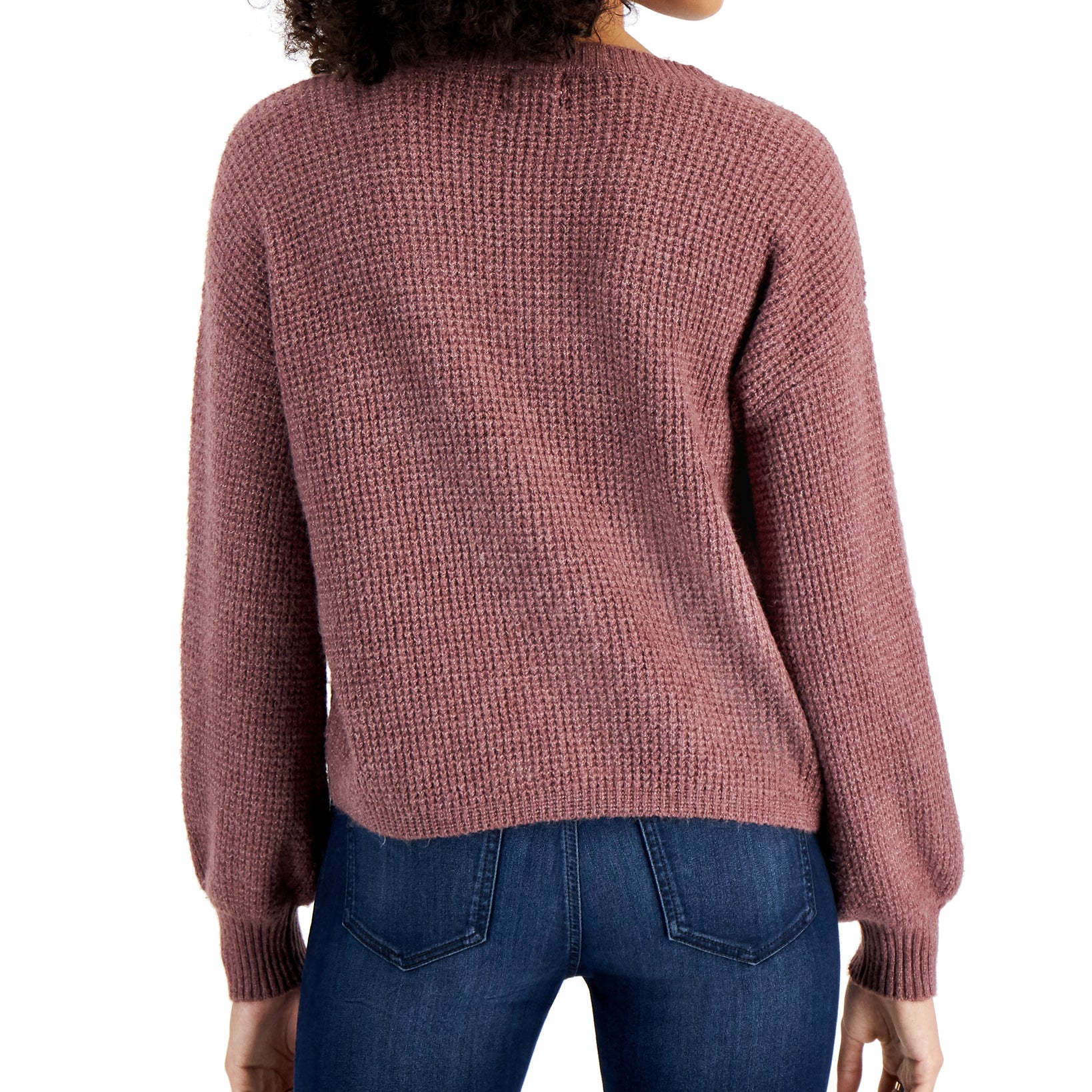 Hippie Rose Women Drawstring V Neck Sweater