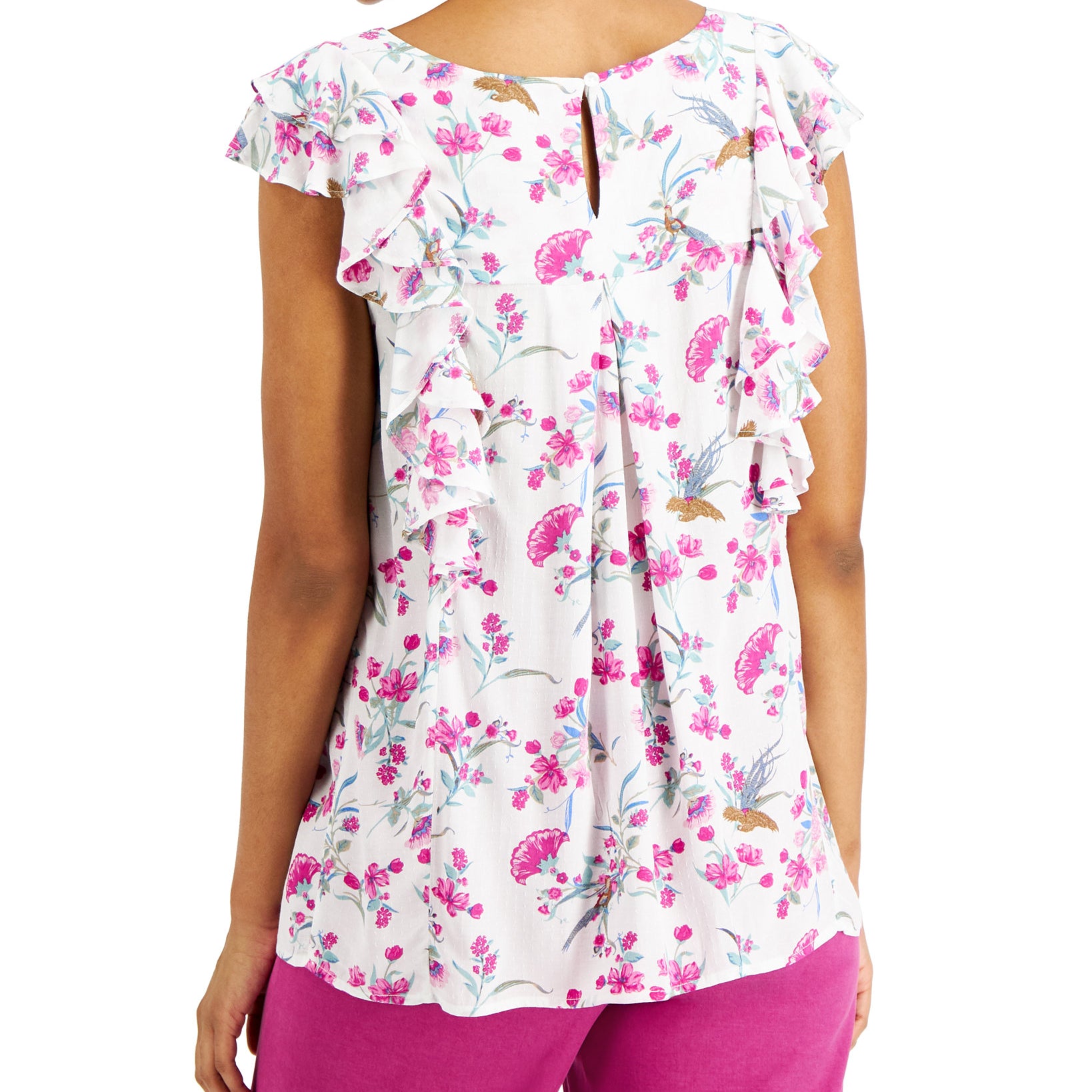 Charter Club Women Sleeveless Printed Top