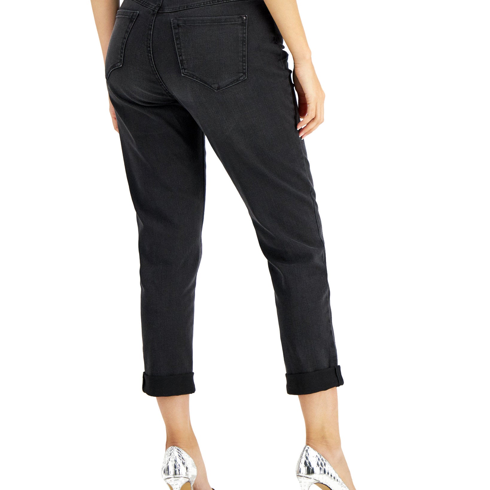 INC International Concepts Women Curvy Mid Rise Straight Leg Jeans