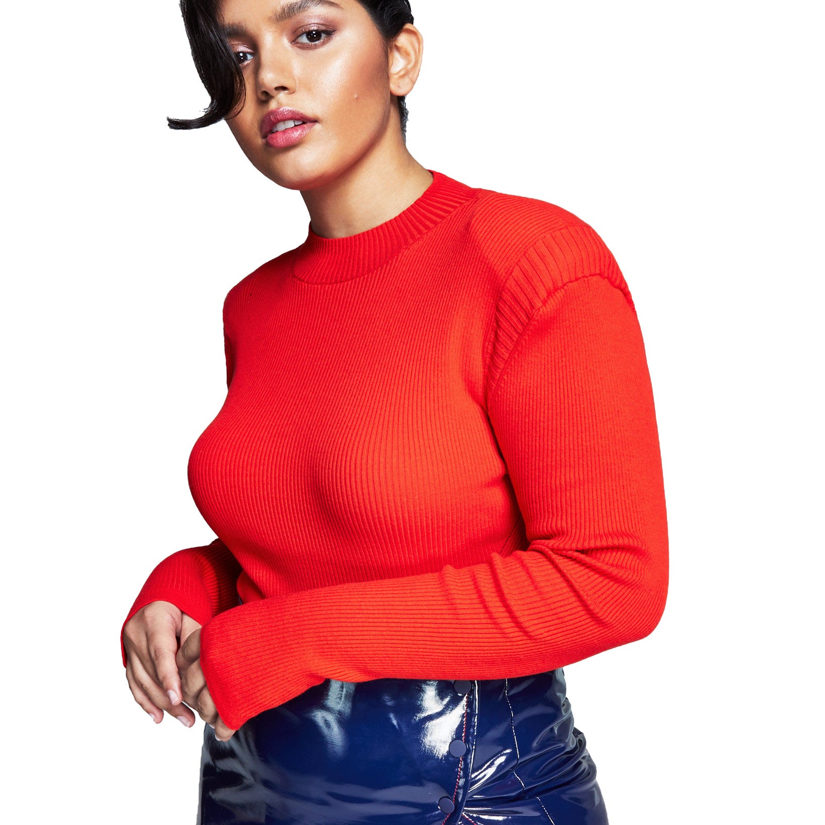 Bar III Women Zerina Akers Sweater Bodysuit