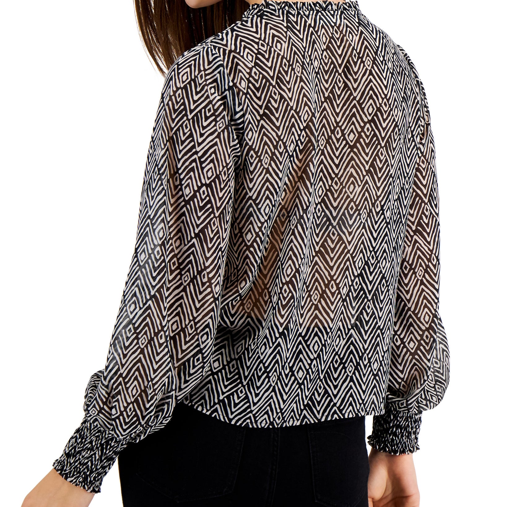 Bar III Women Split Neck Blouse