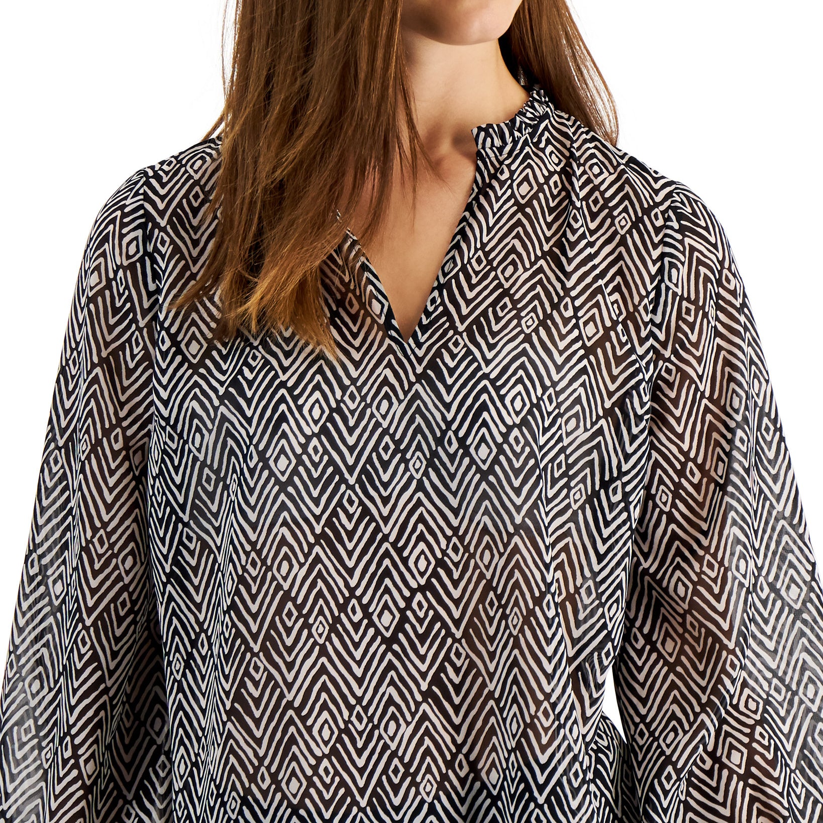 Bar III Women Split Neck Blouse