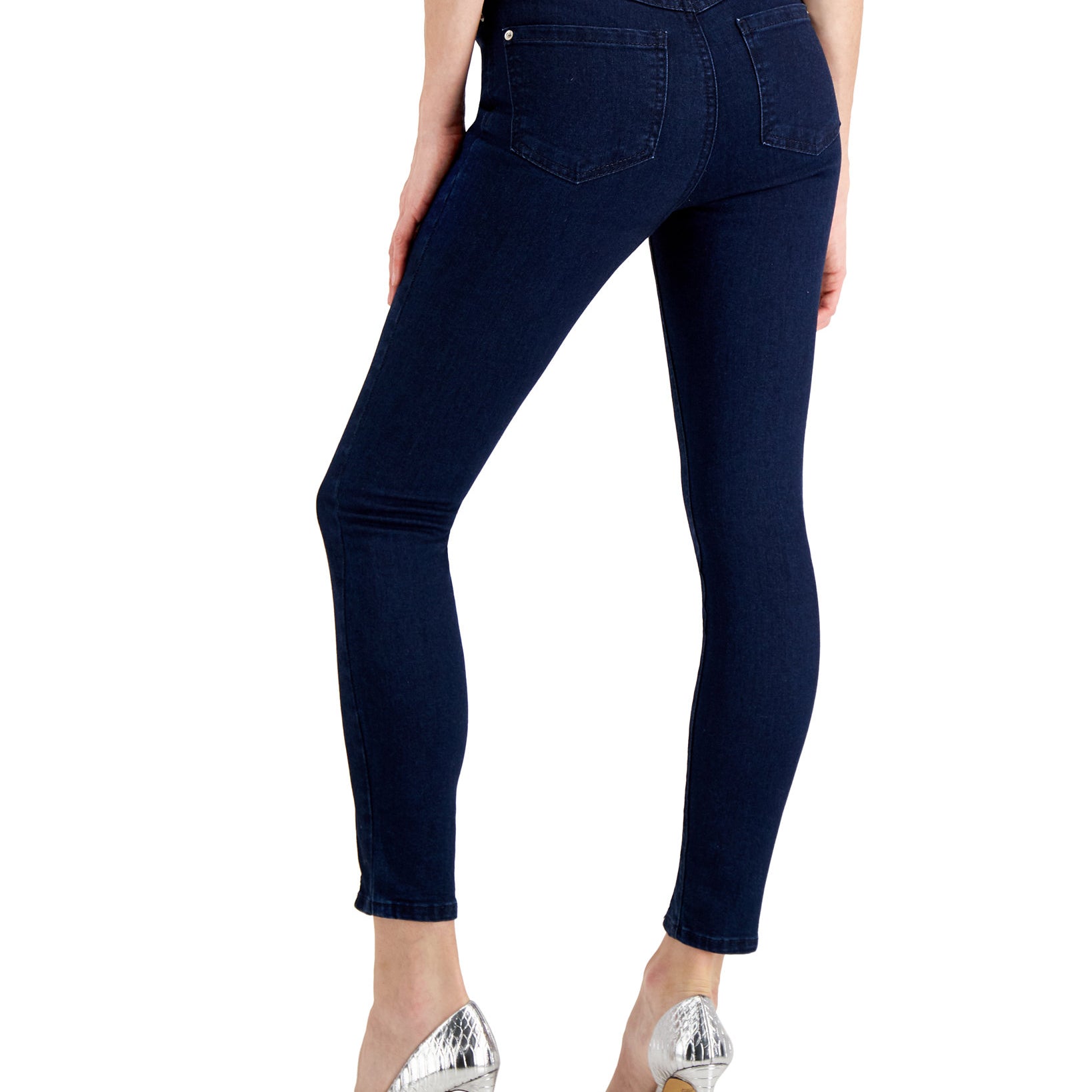 INC International Concepts Women Petite Front Slit Skinny Jeans