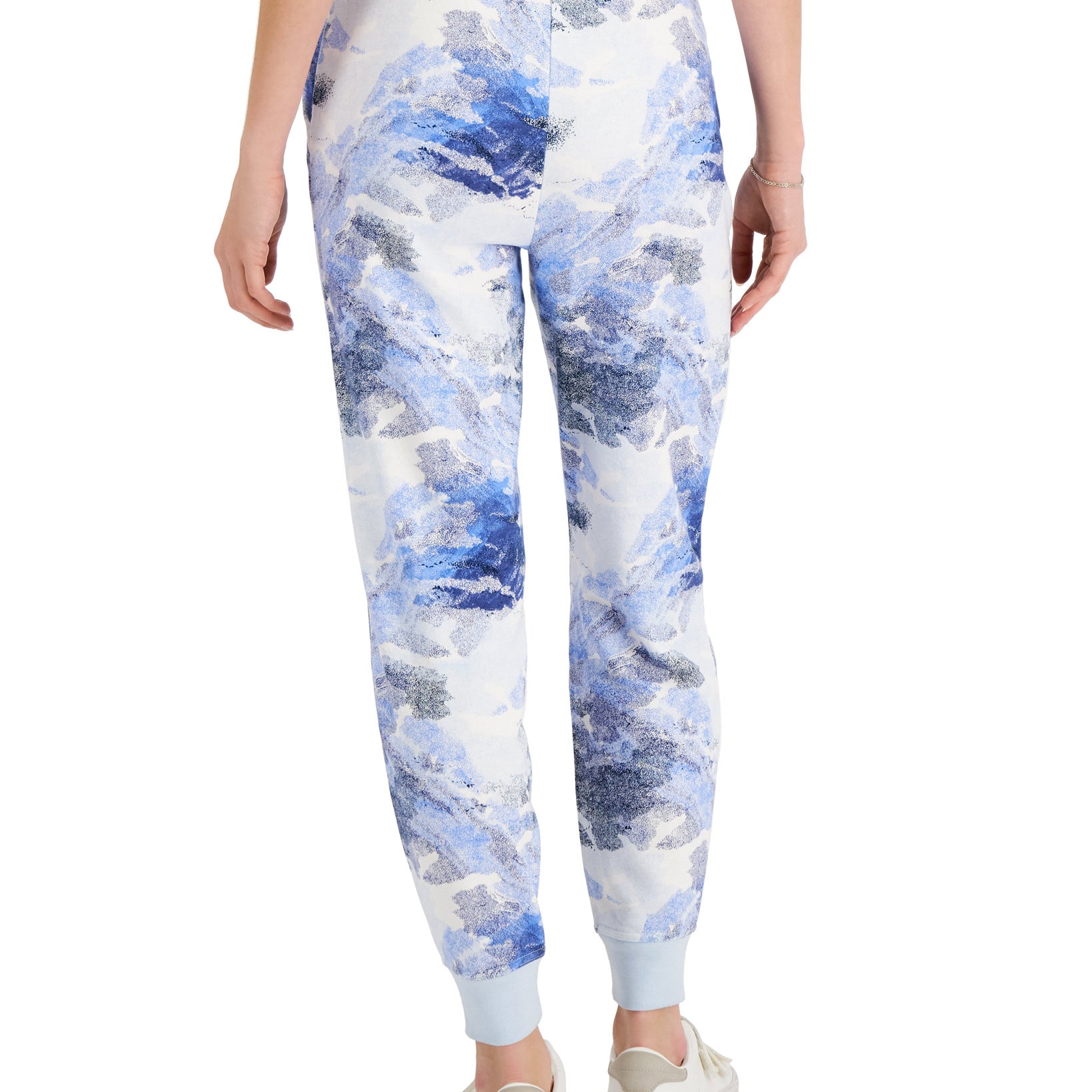 Style & Co Women Petite Dot Camo Jogger Pants